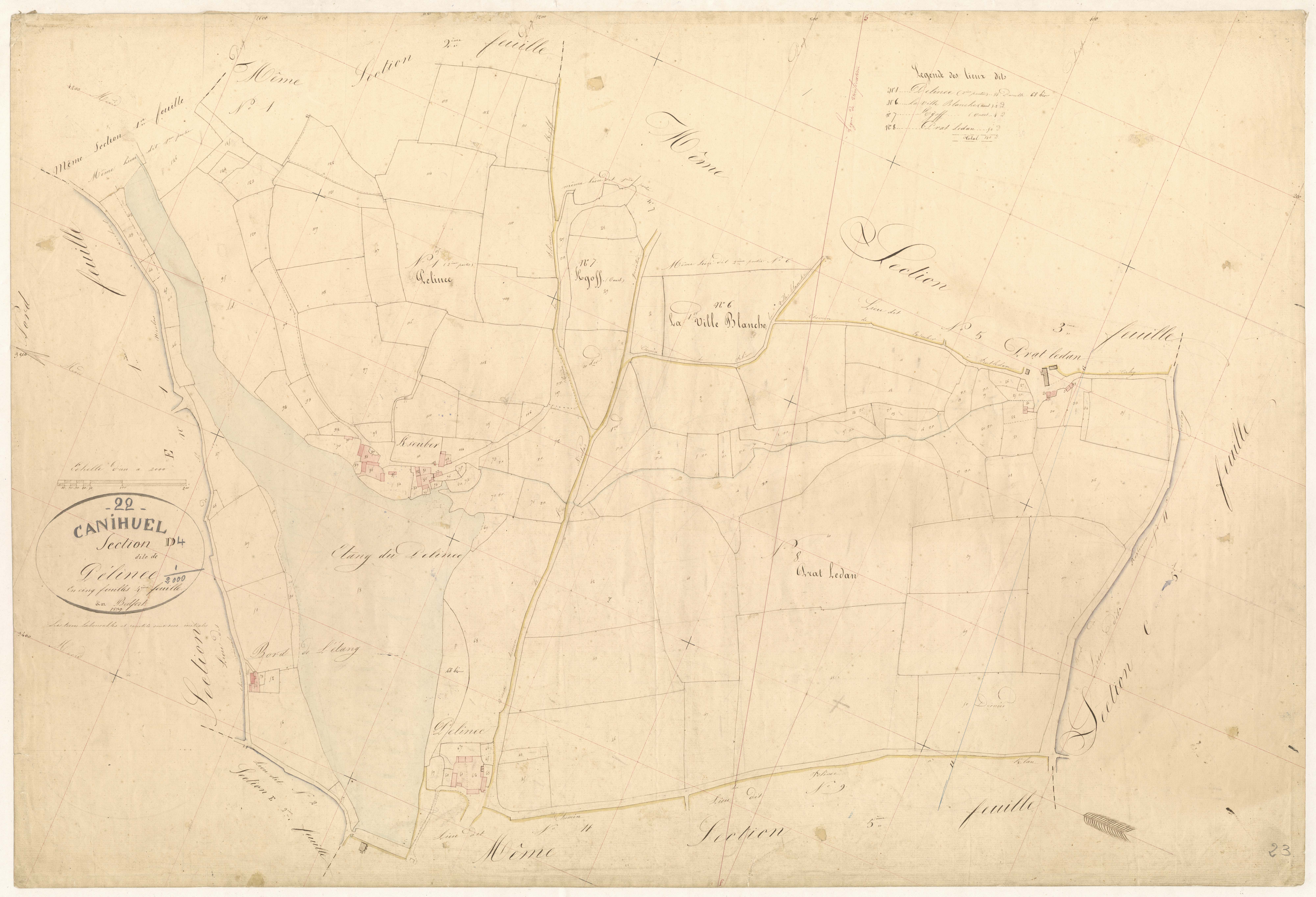 Canihuel - Section D, 5e feuille