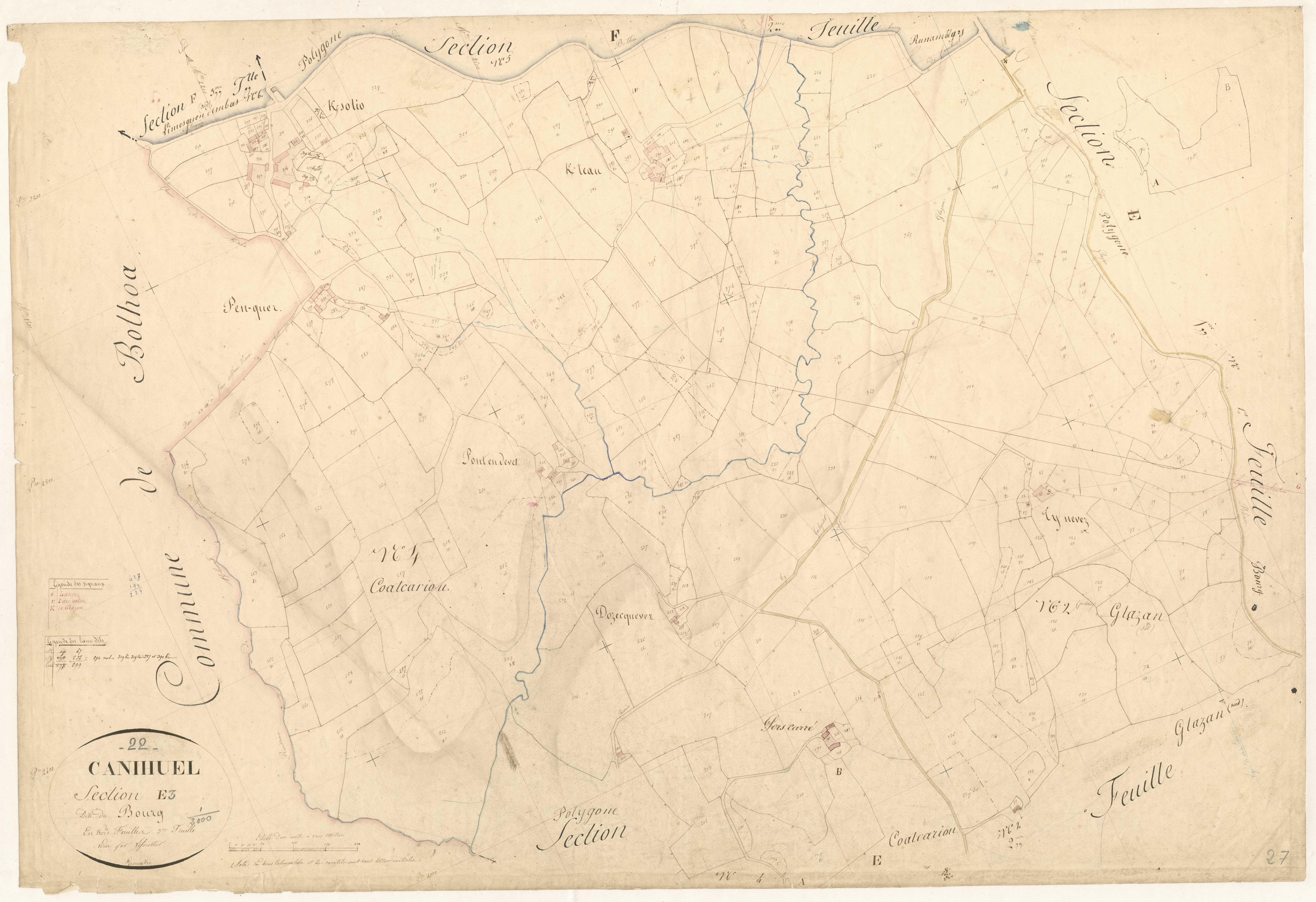 Canihuel - Section E, 3e feuille