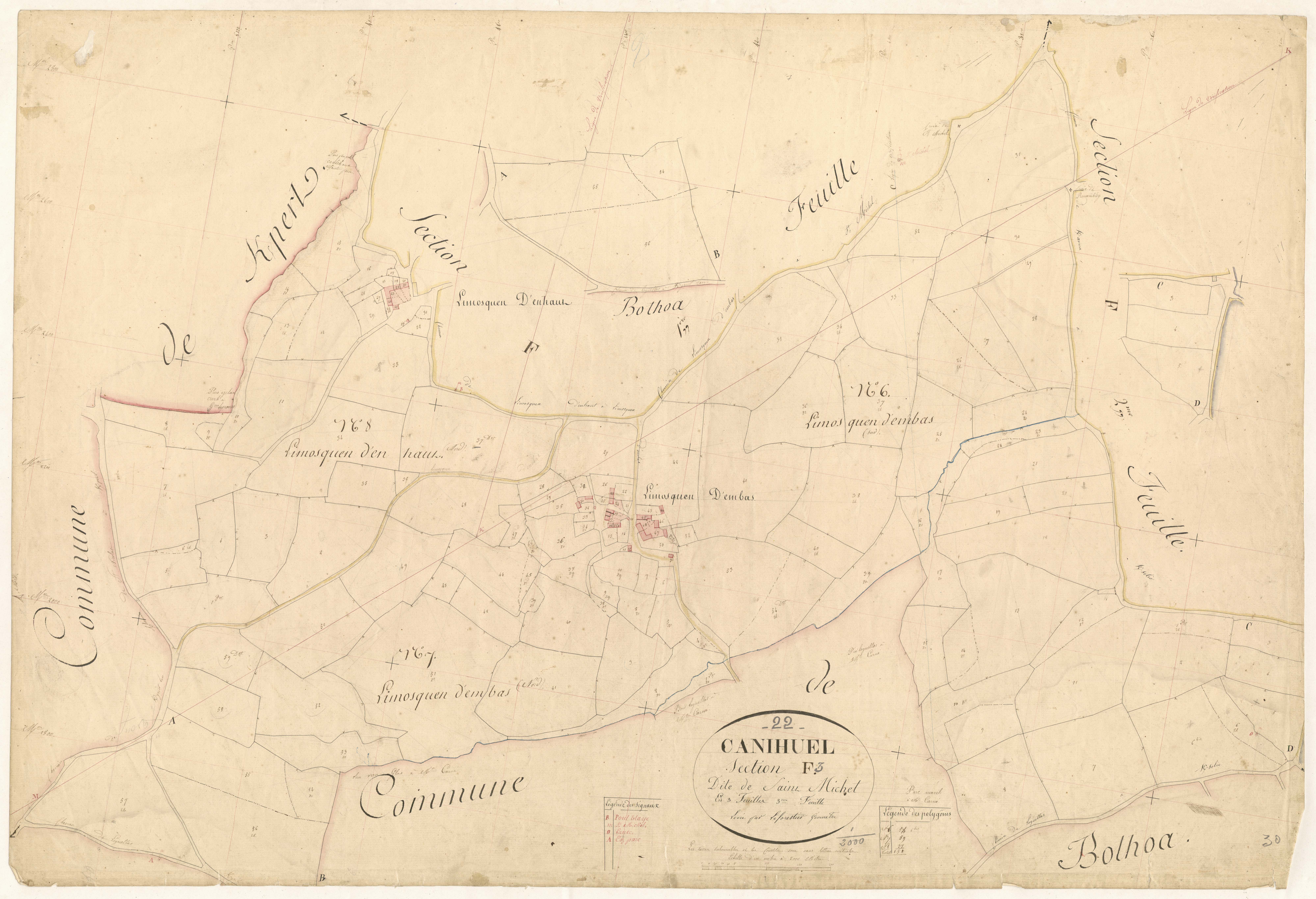Canihuel - Section F, 3e feuille