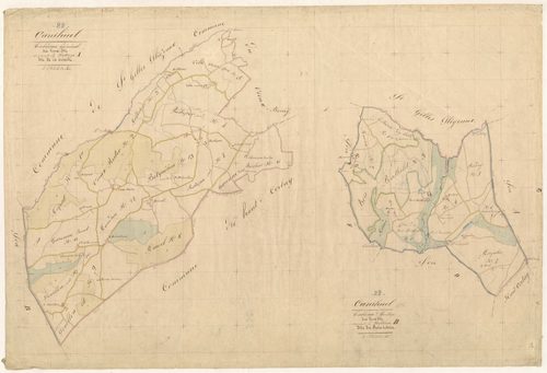 Canihuel - Tableau d'assemblage : sections A, B