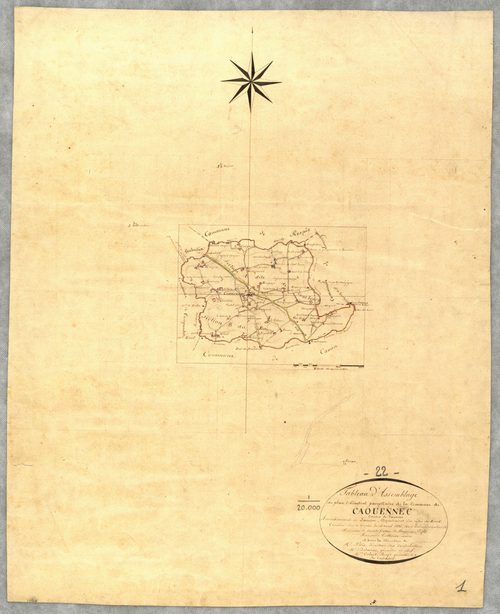 Caouënnec-Lanvézéac - Tableau d'assemblage