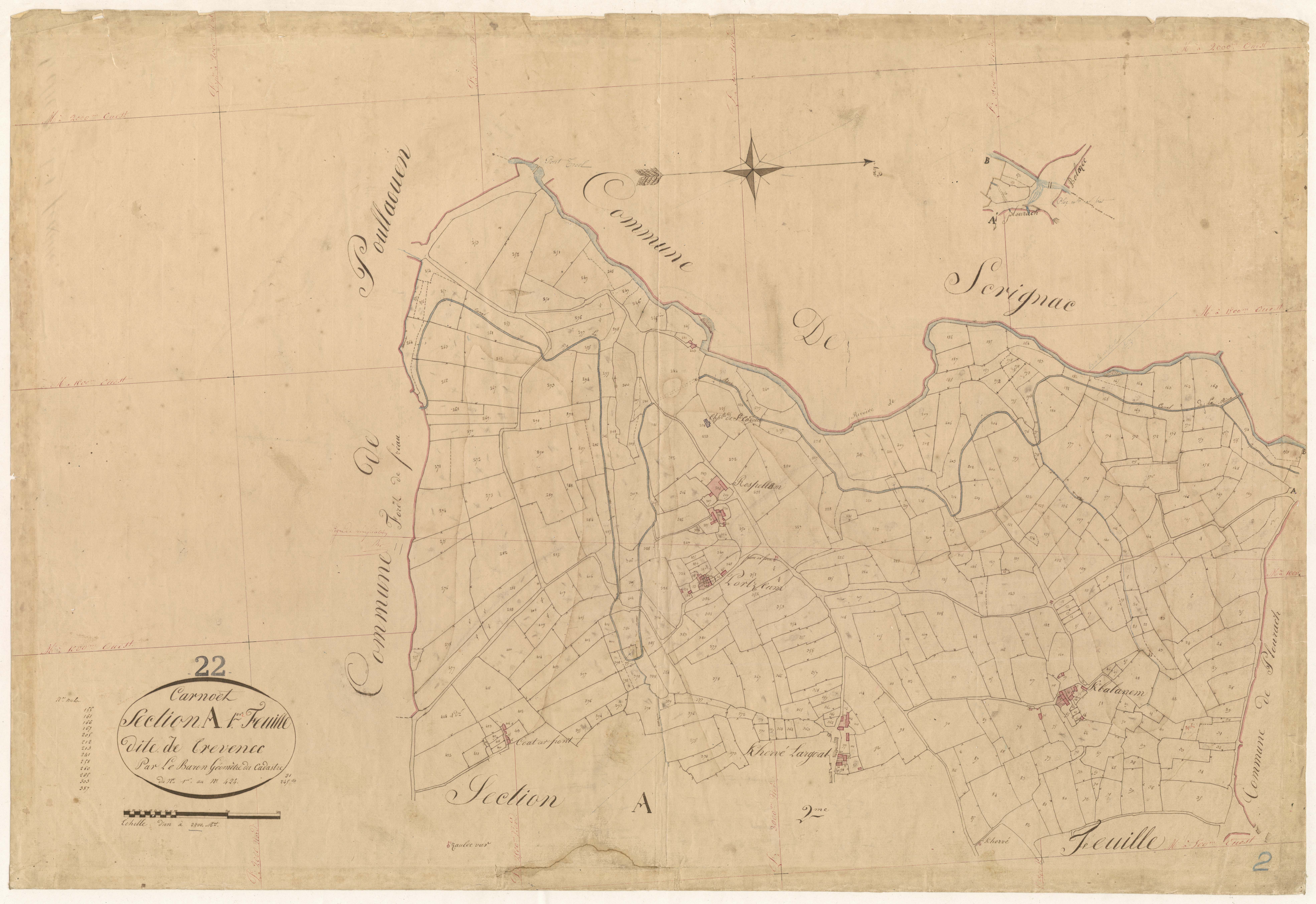 Carnoët - Section A, 1re feuille