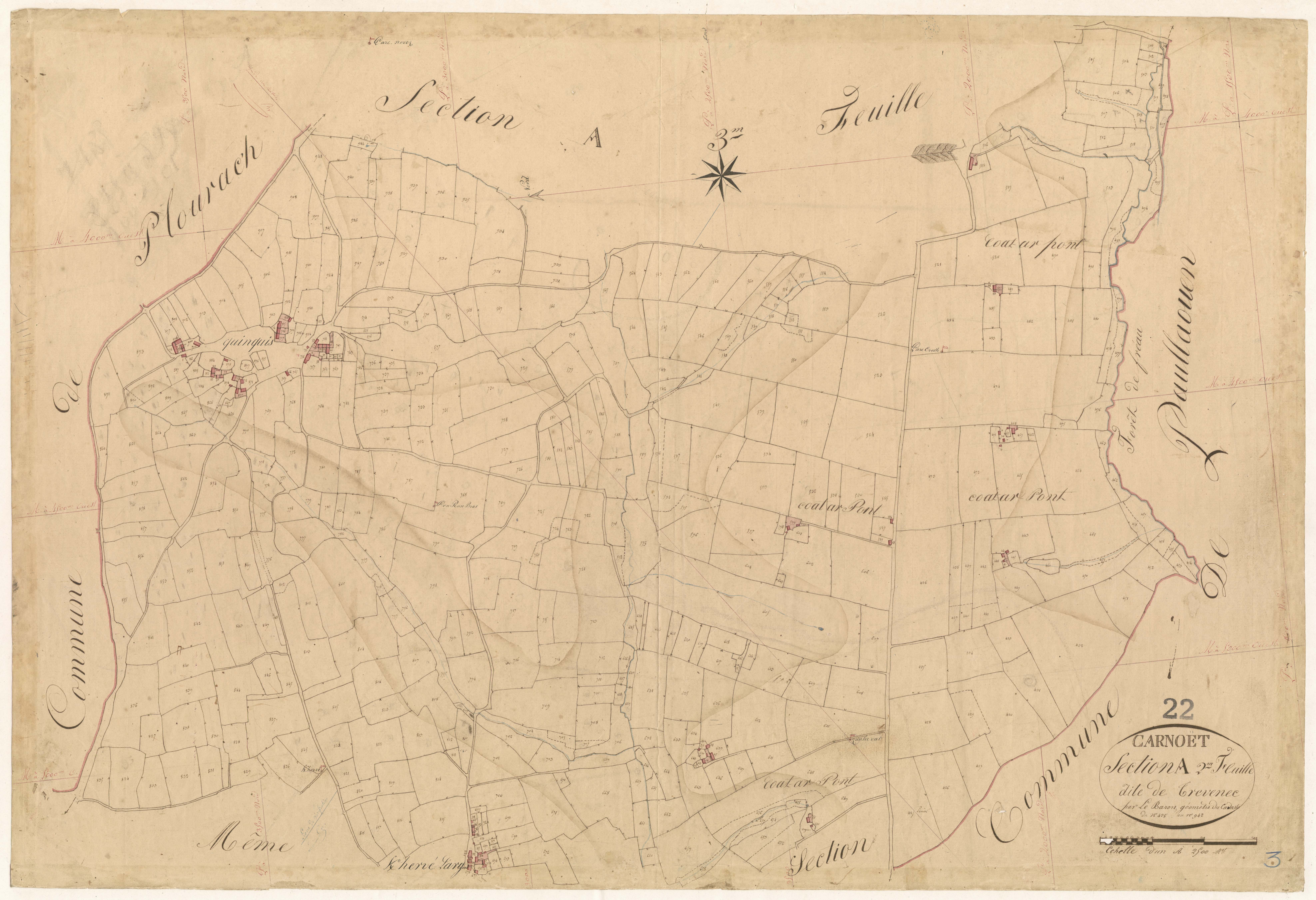 Carnoët - Section A, 2e feuille