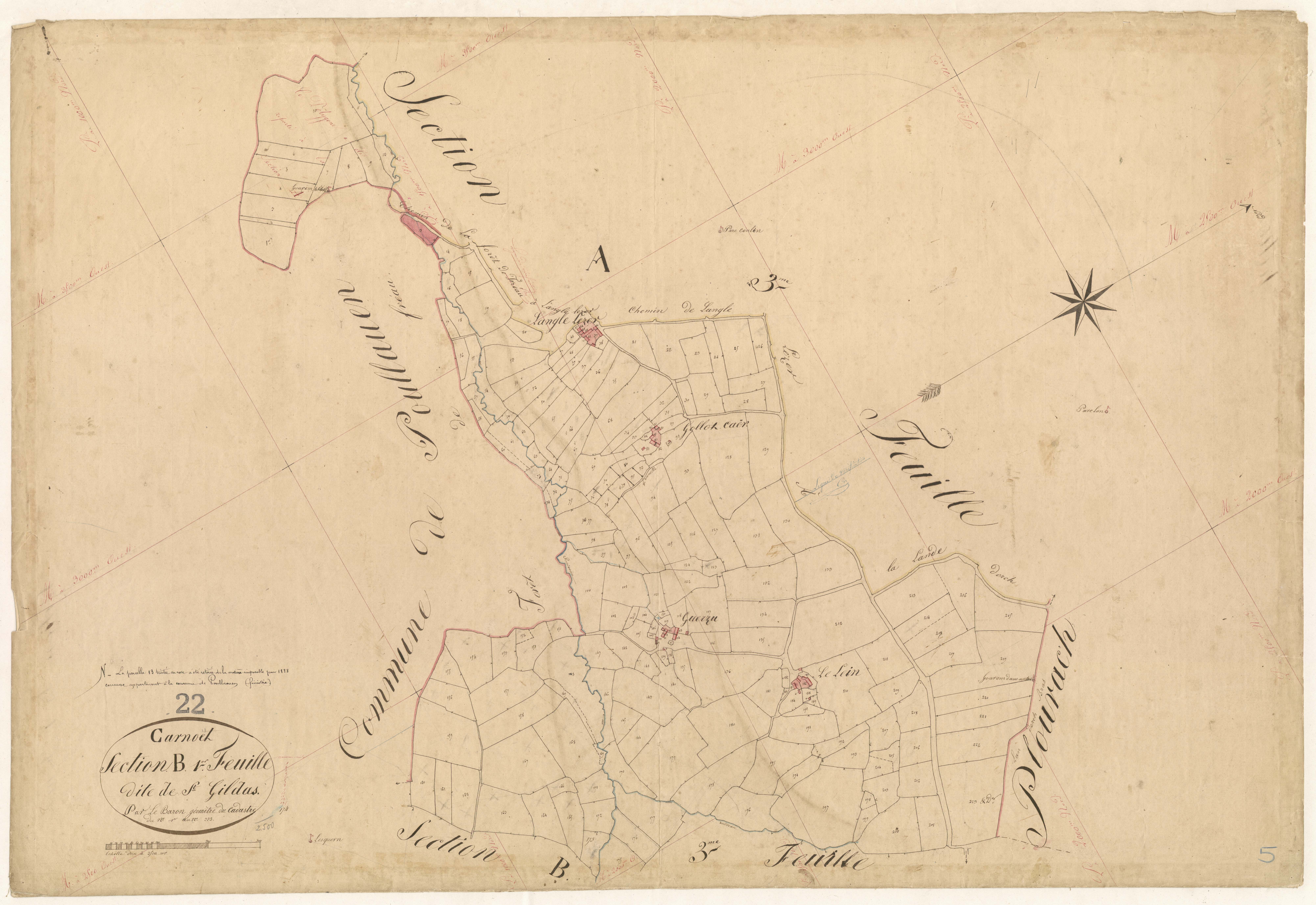 Carnoët - Section B, 1re feuille