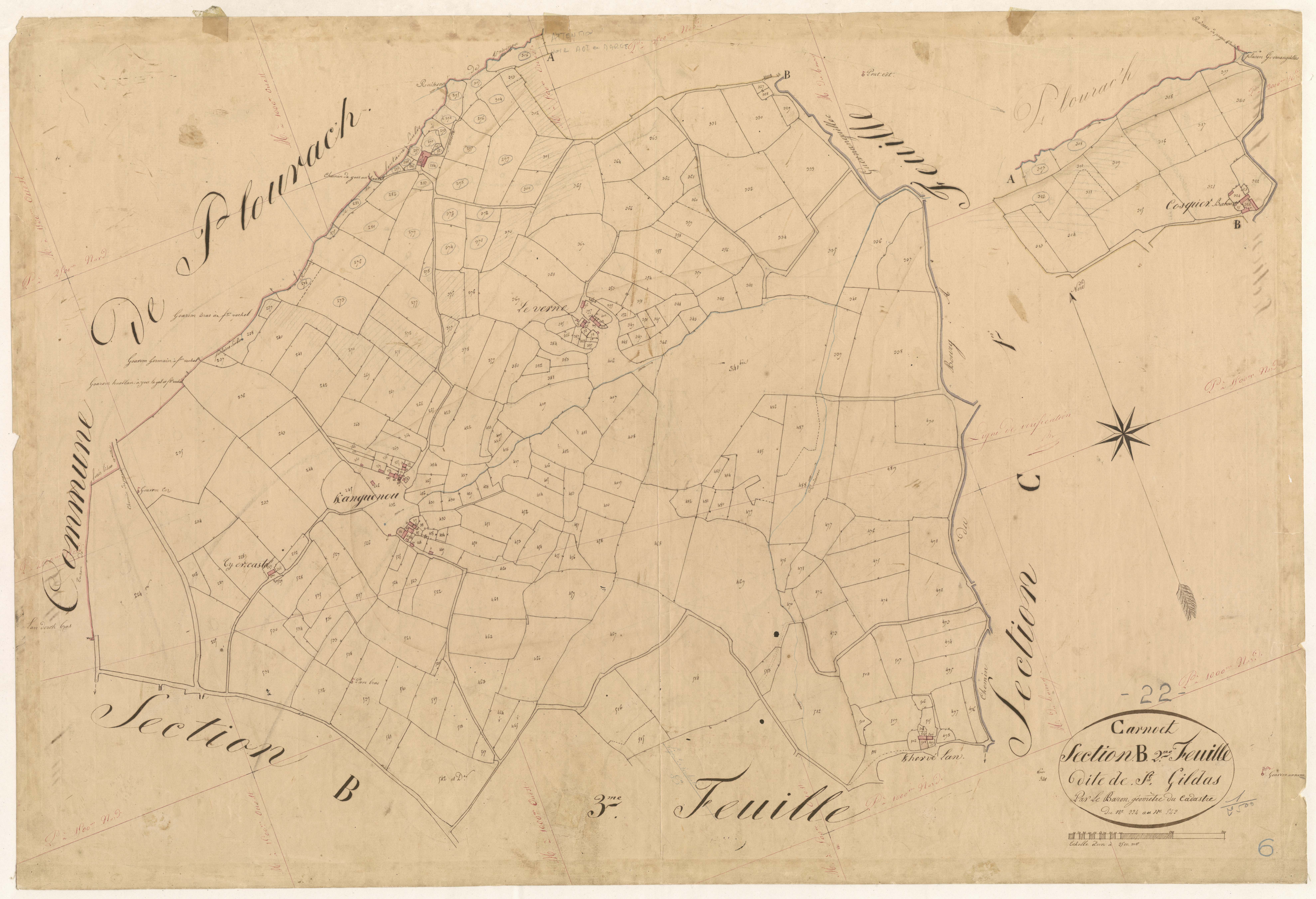 Carnoët - Section B, 2e feuille