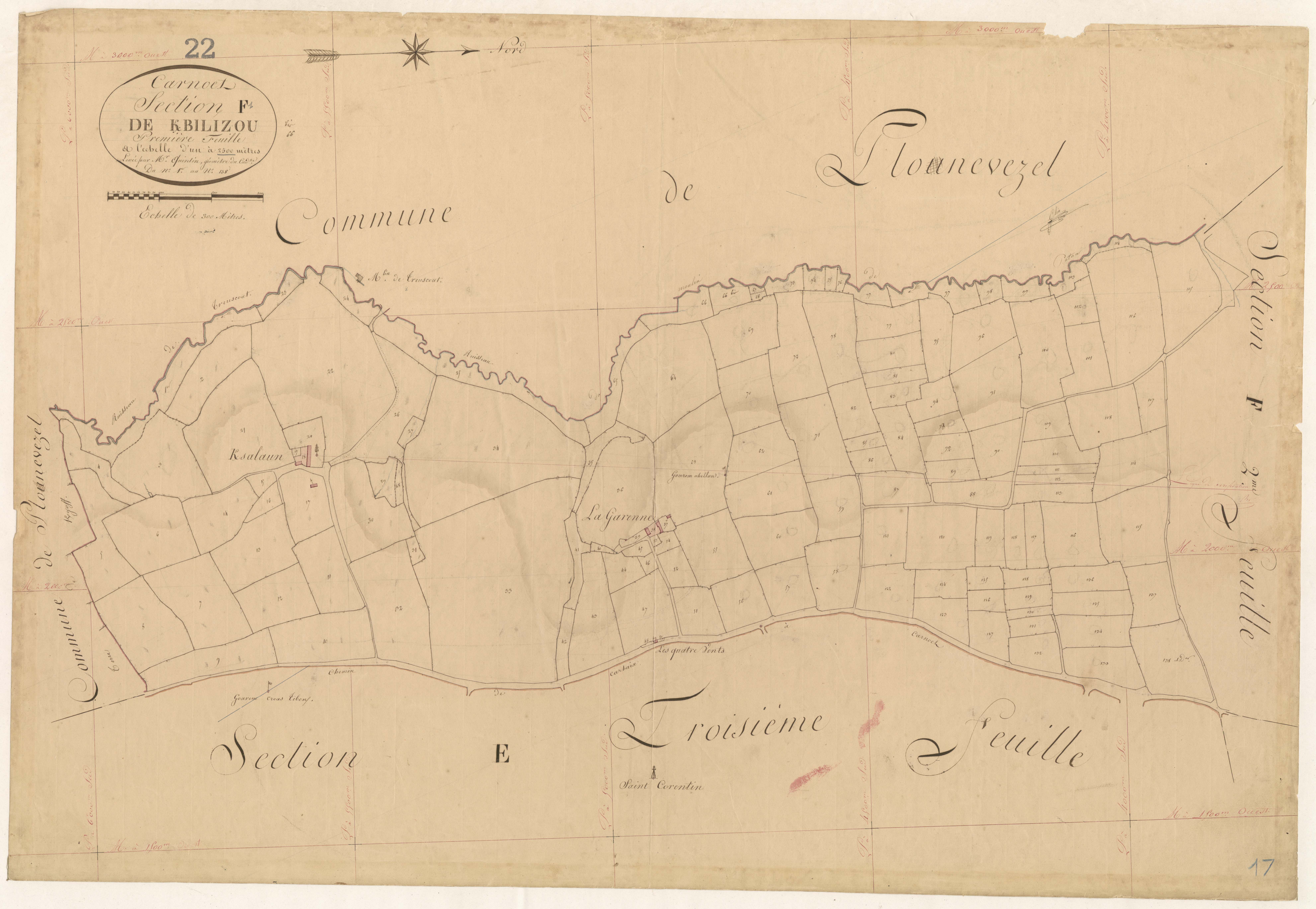 Carnoët - Section F, 1re feuille