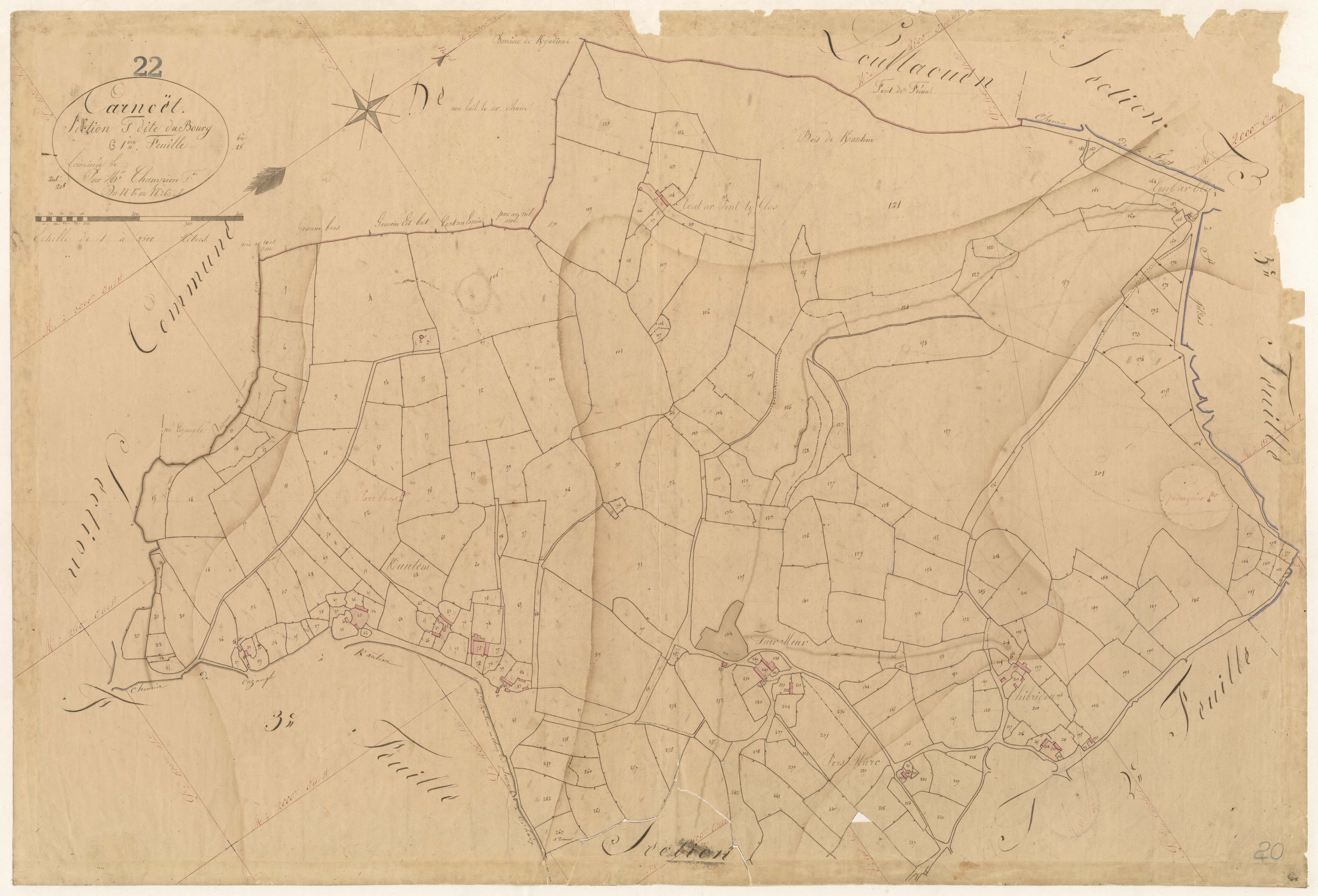 Carnoët - Section G, 1re feuille