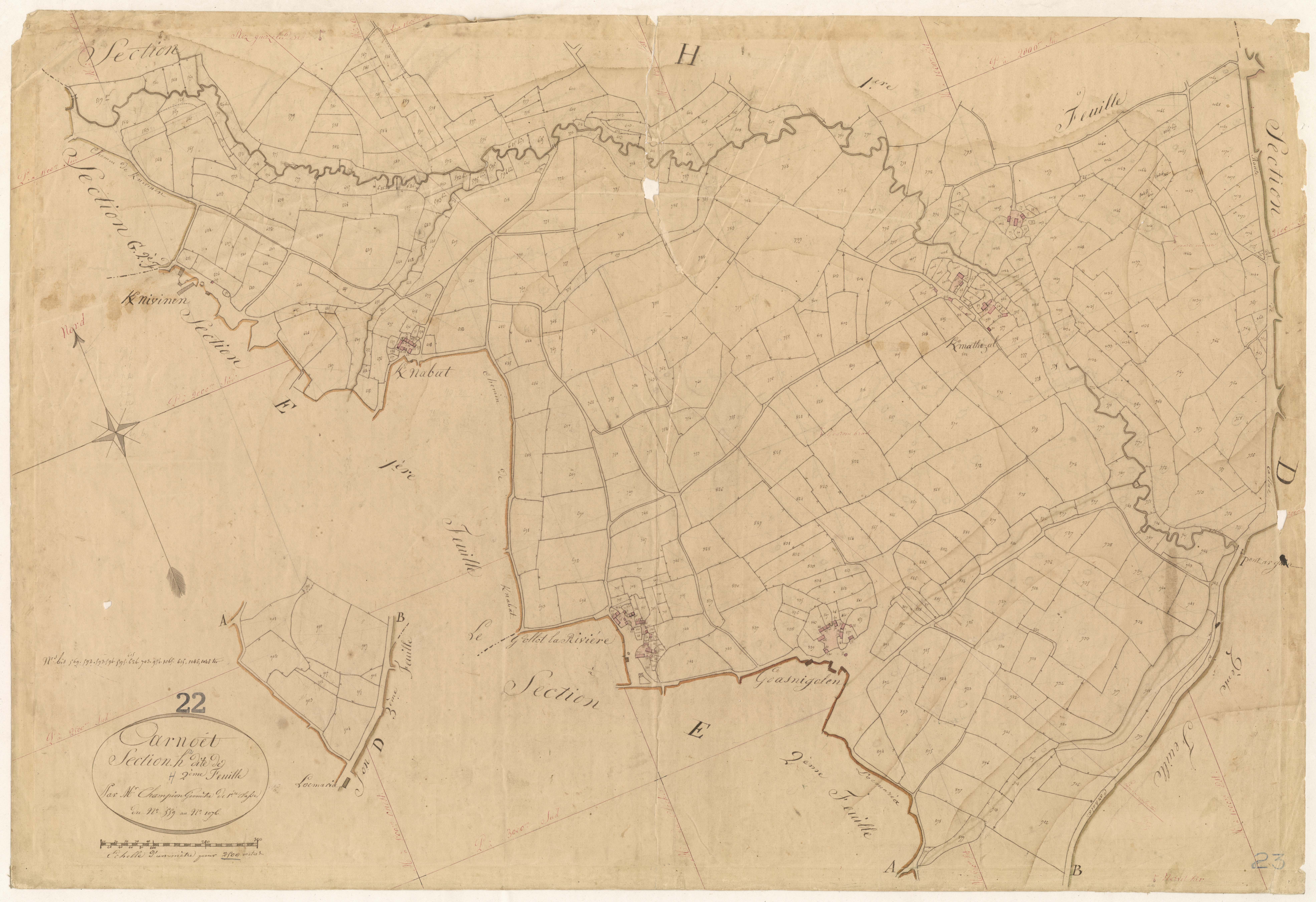 Carnoët - Section H, 2e feuille