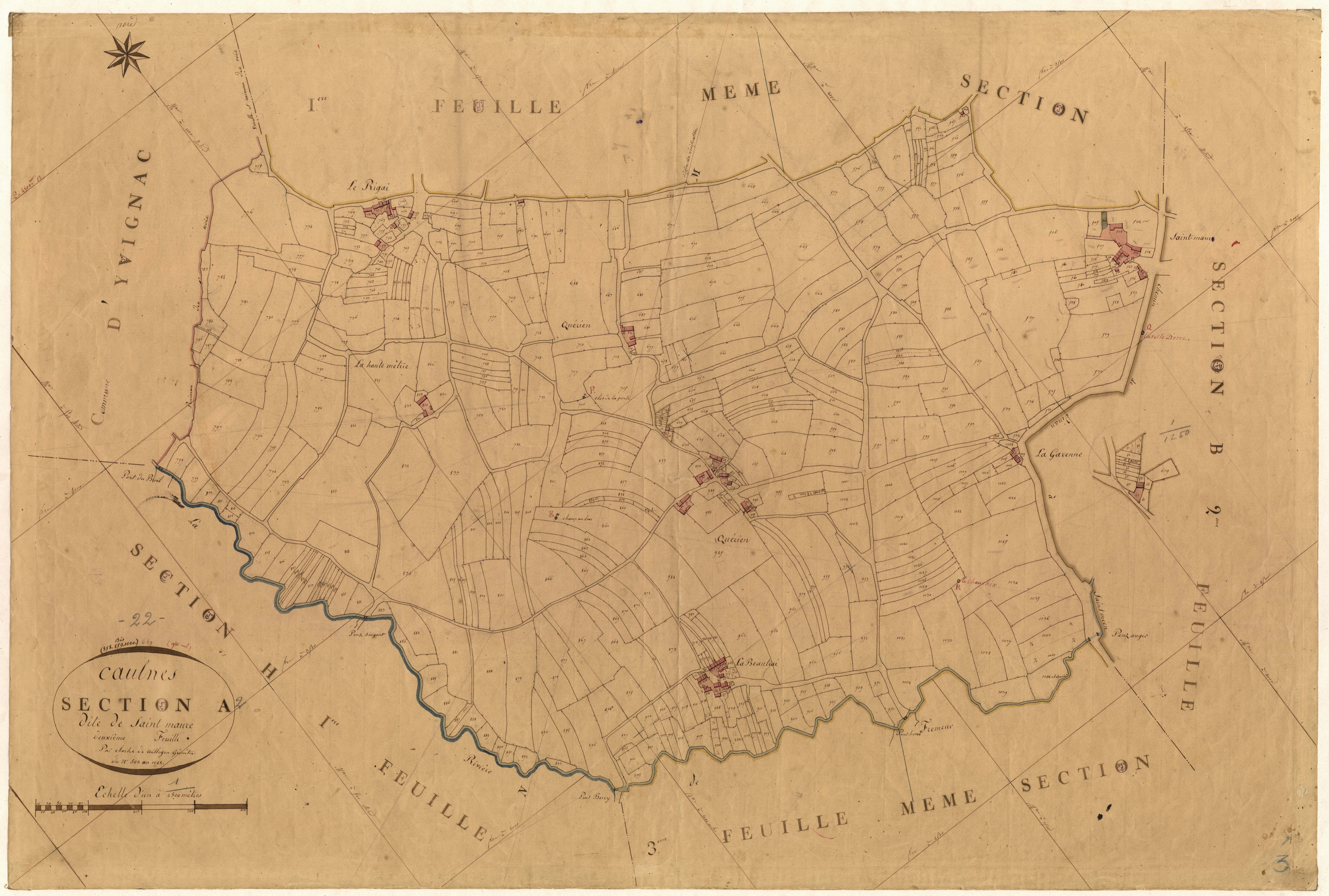 Caulnes - Section A, 2e feuille