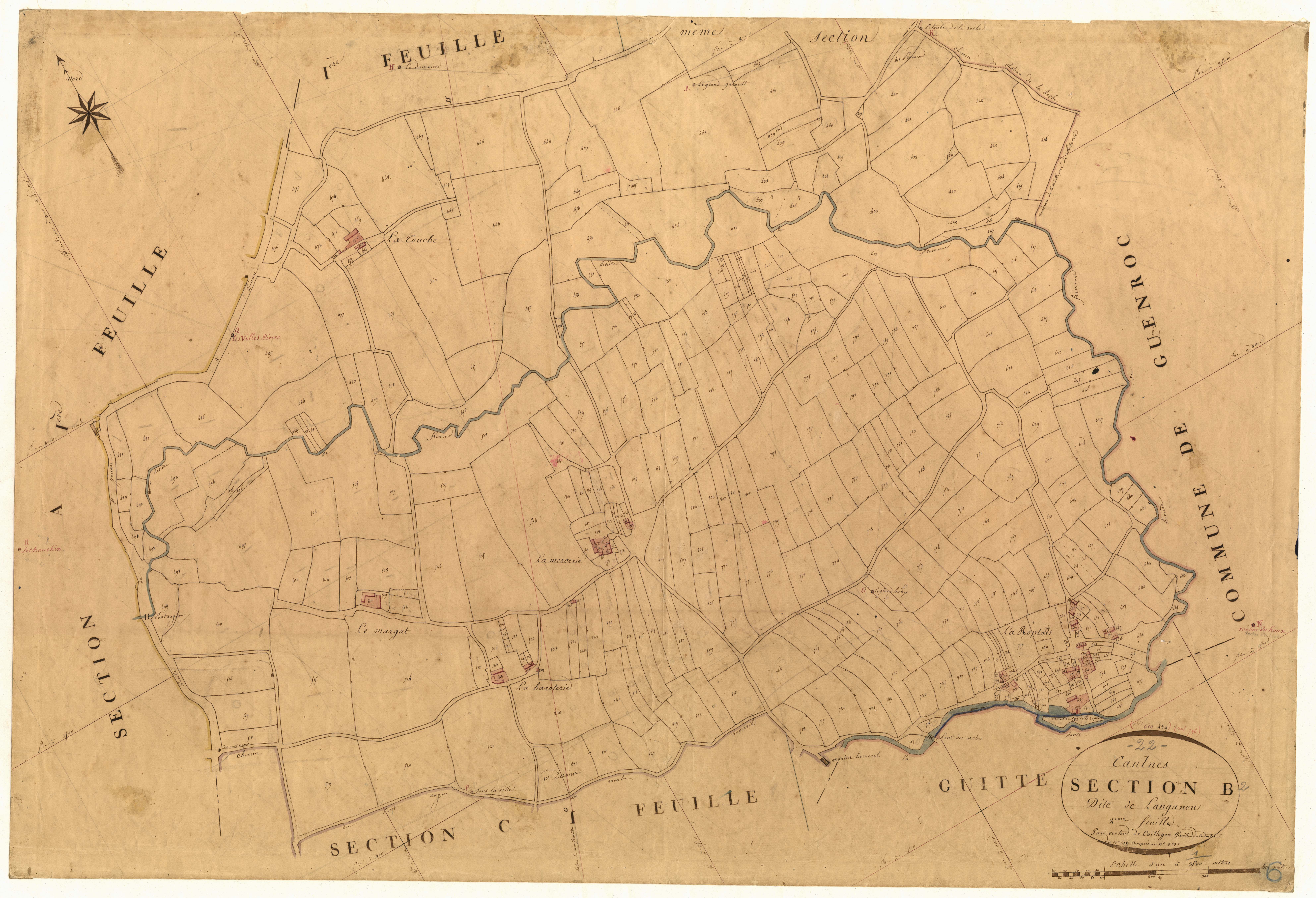 Caulnes - Section B, 2e feuille