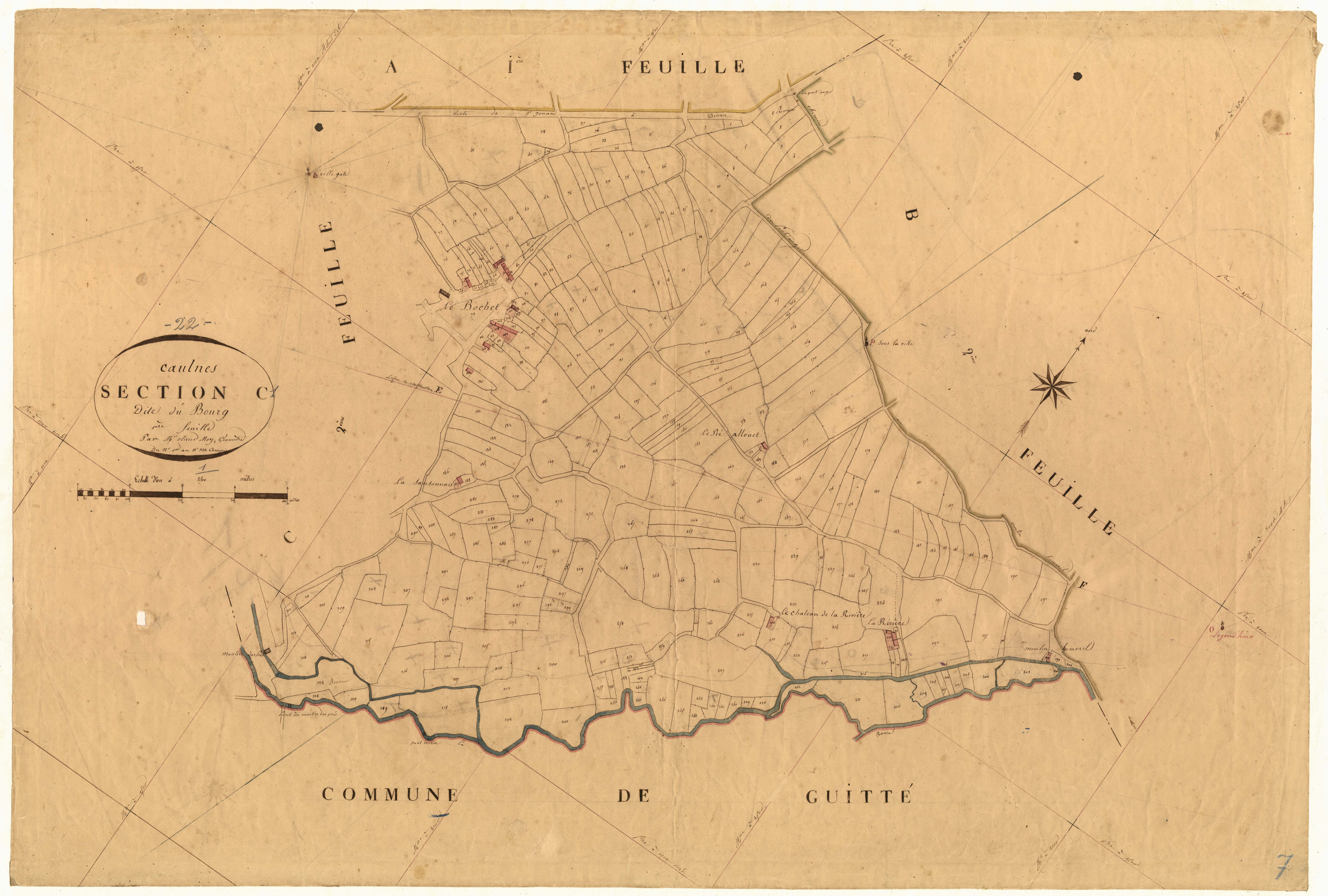 Caulnes - Section C, 1re feuille