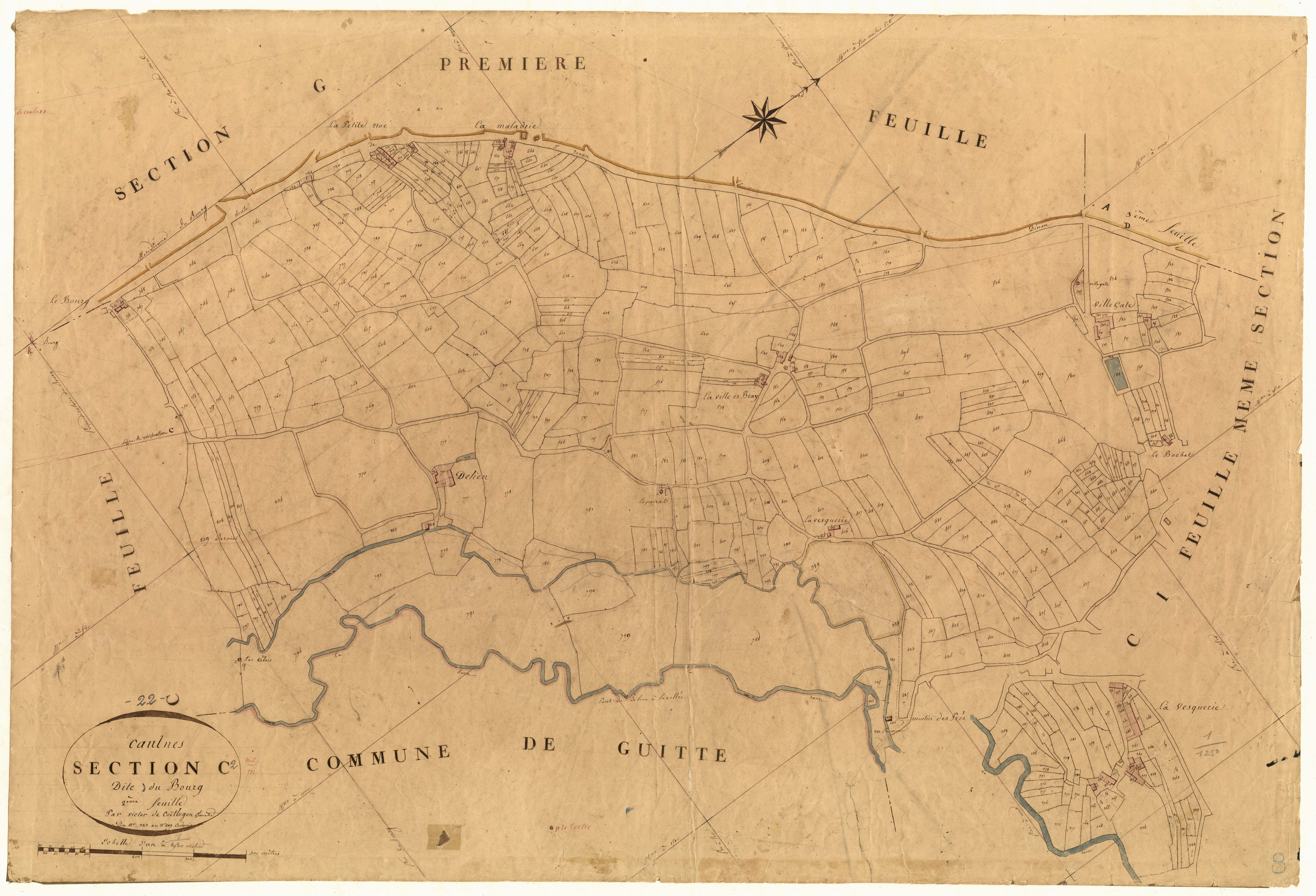 Caulnes - Section C, 2e feuille