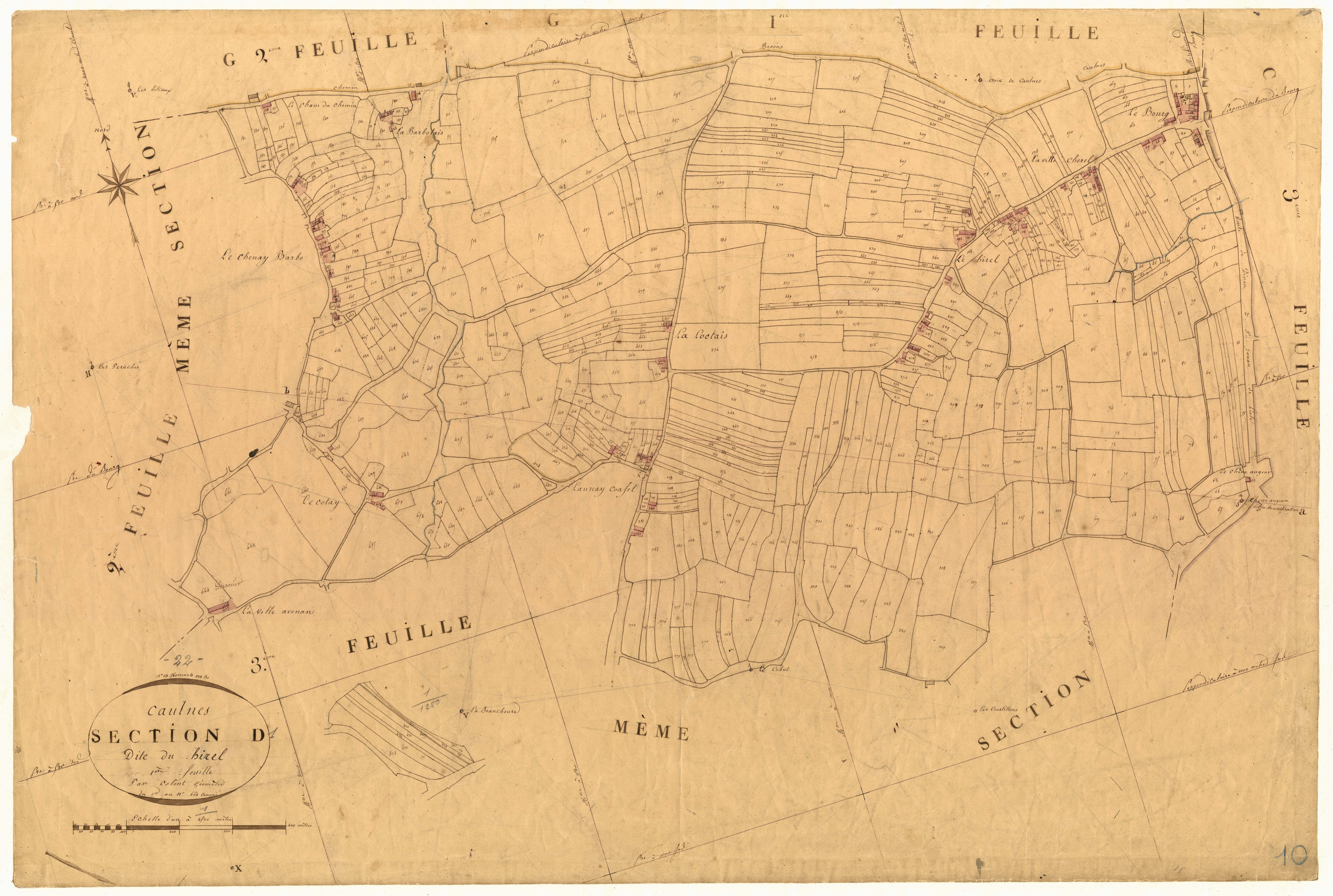 Caulnes - Section D, 1re feuille