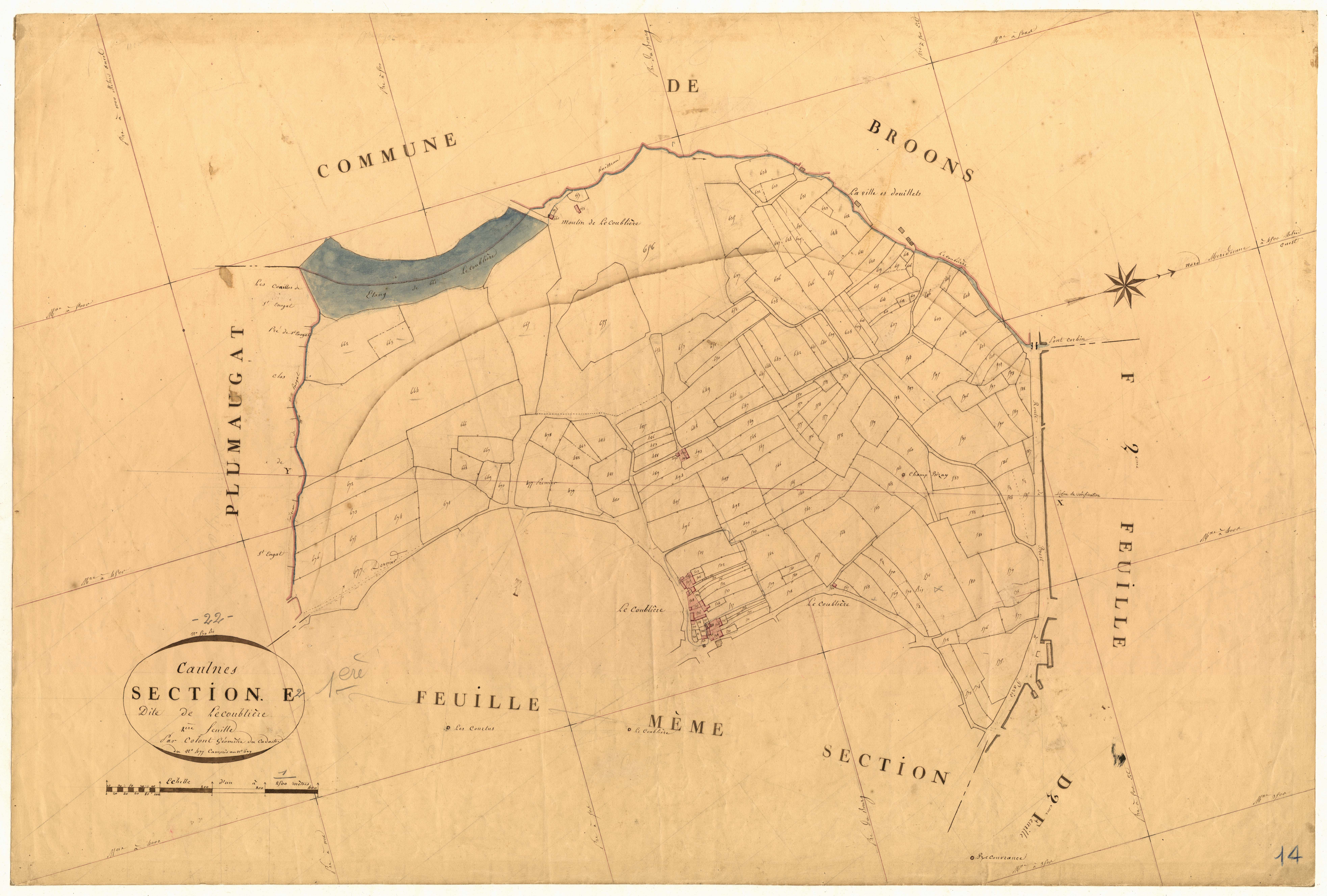 Caulnes - Section E, 2e feuille