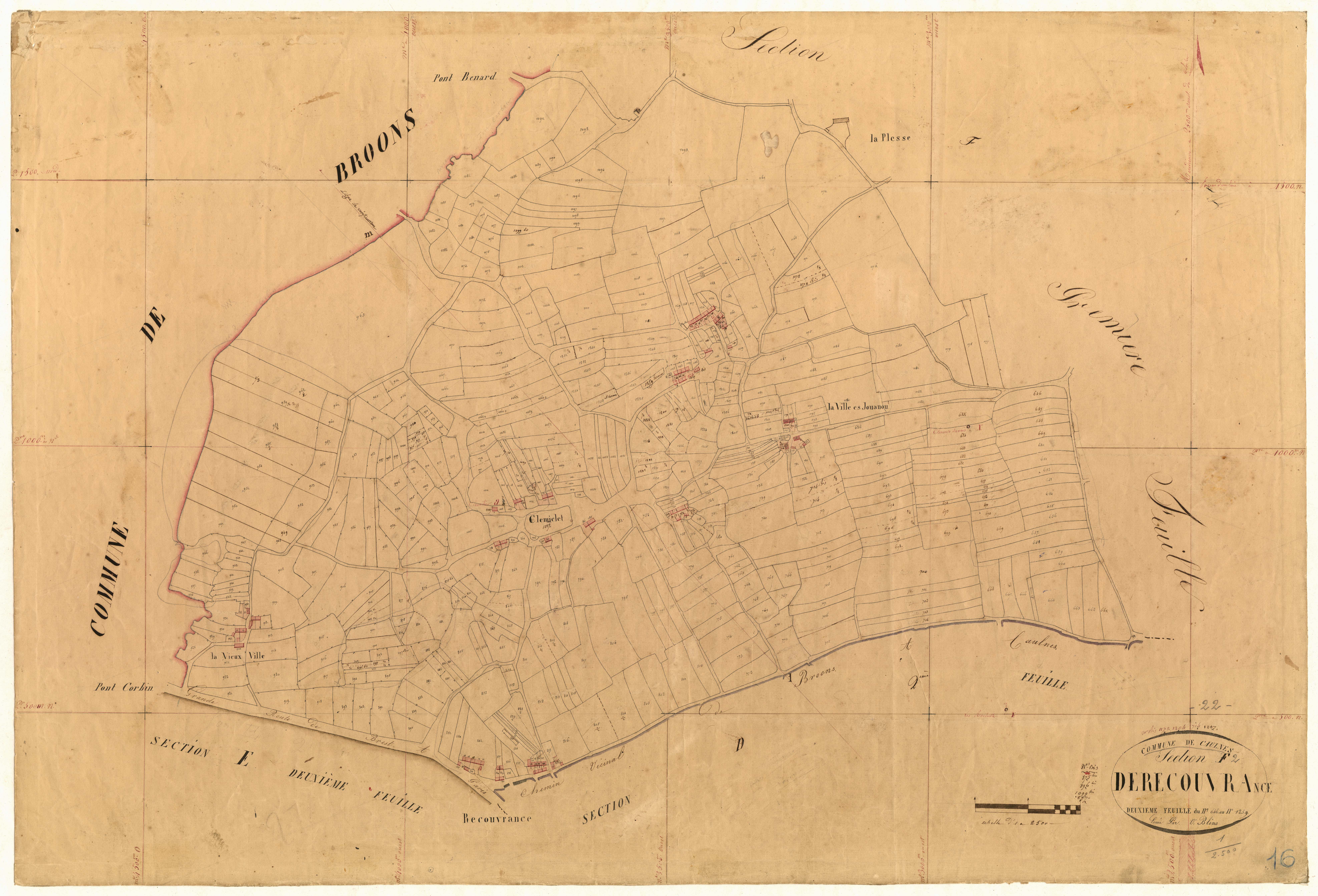 Caulnes - Section F, 2e feuille