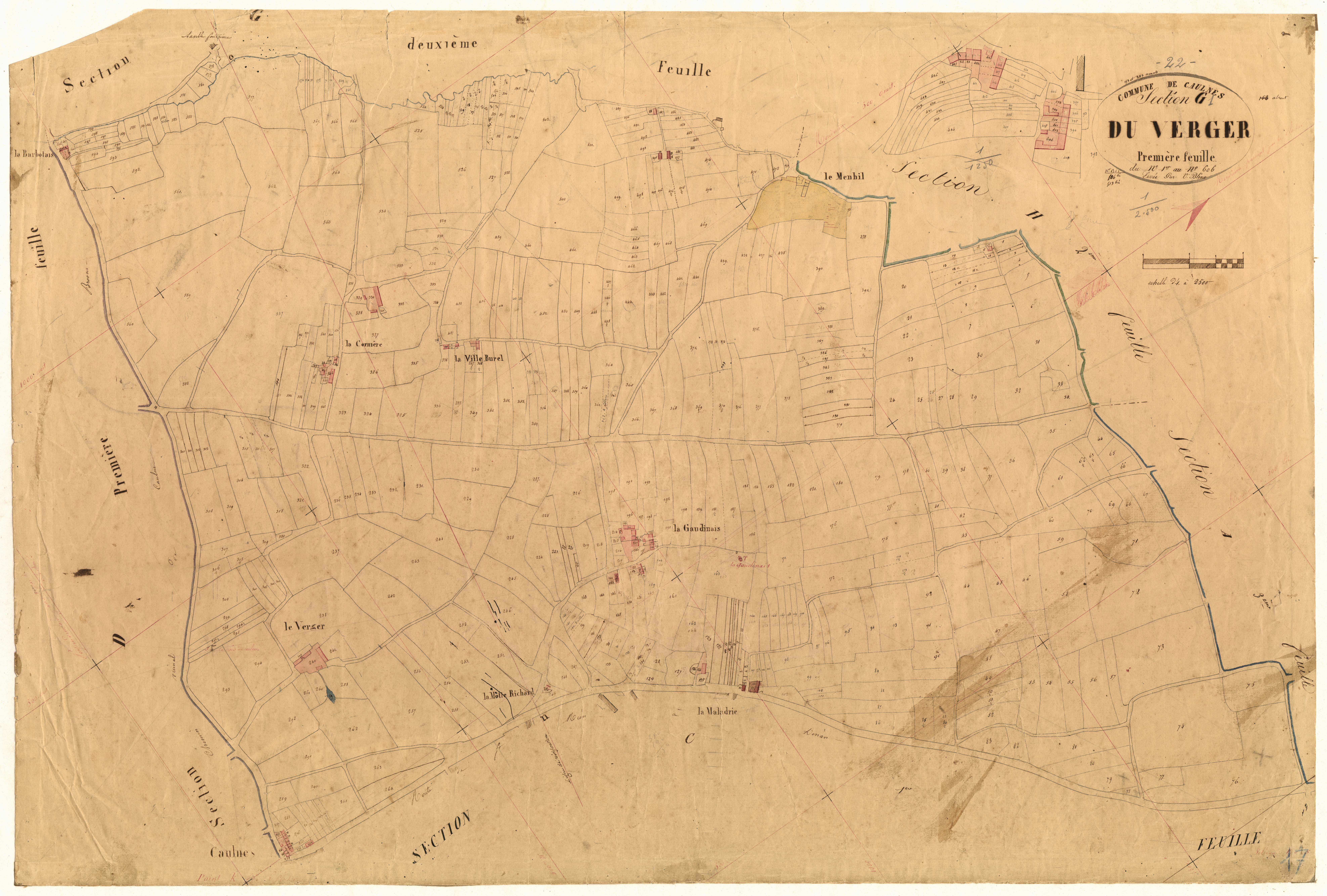 Caulnes - Section G, 1re feuille