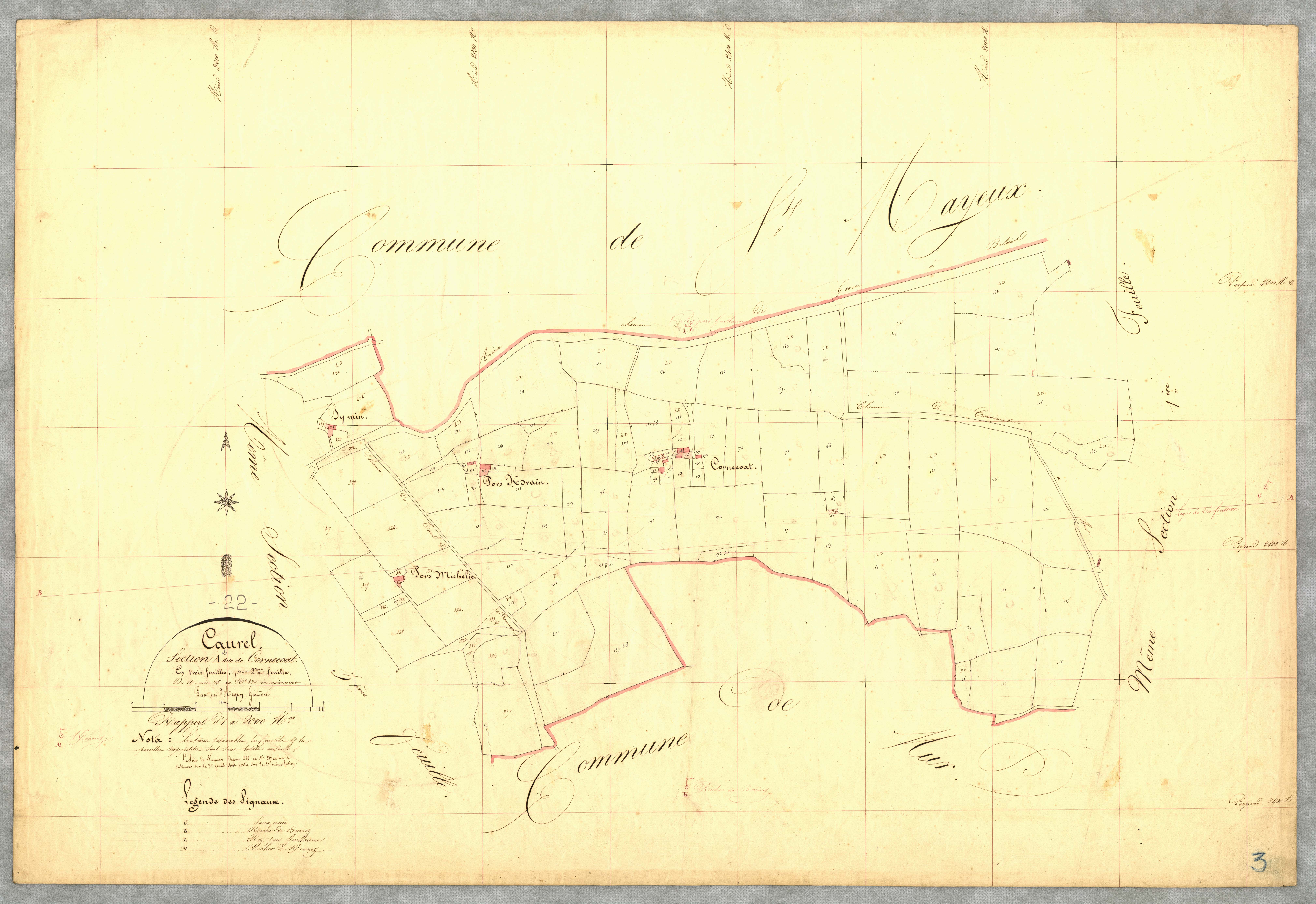 Caurel - Section A, 2e feuille