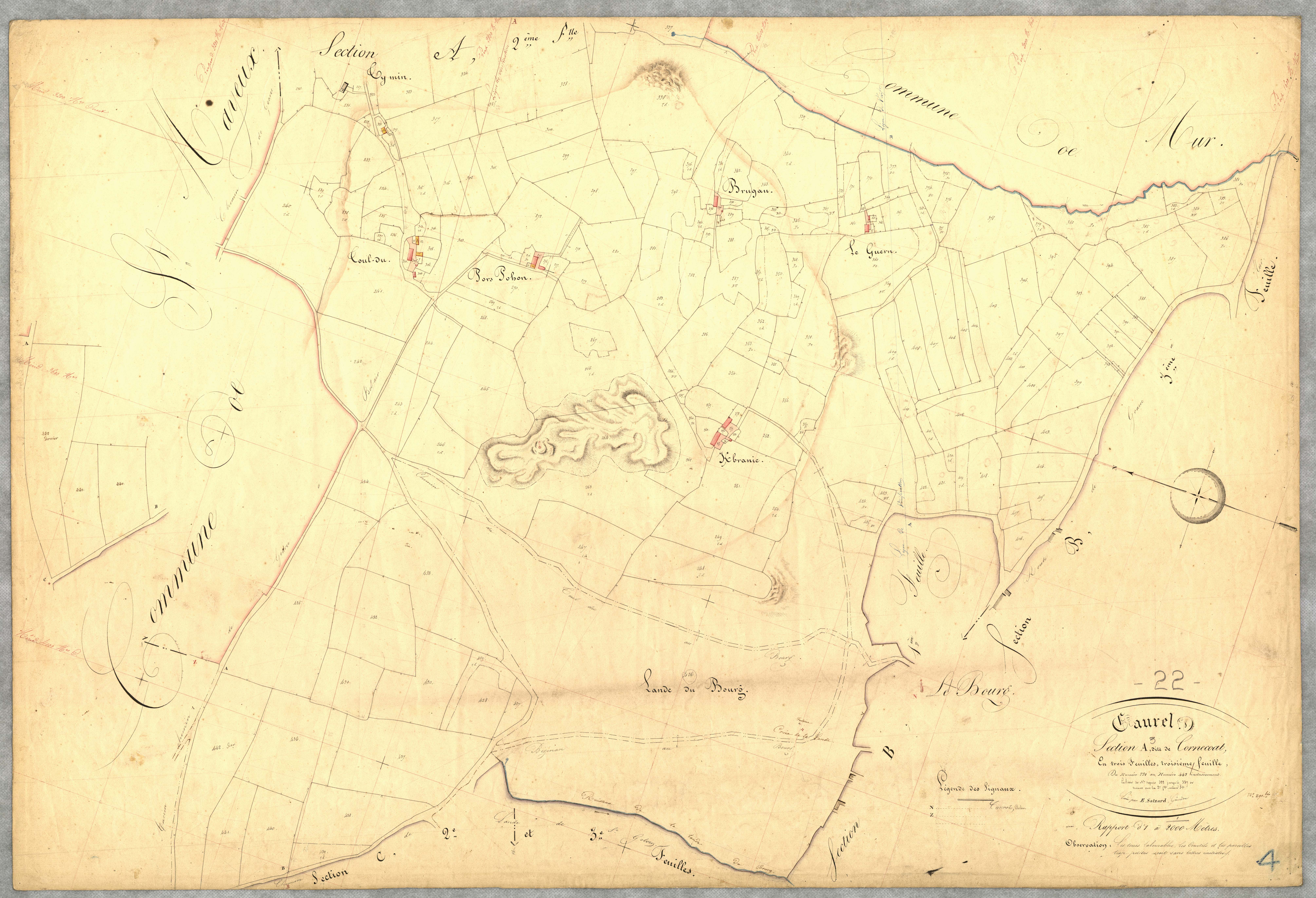 Caurel - Section A, 3e feuille