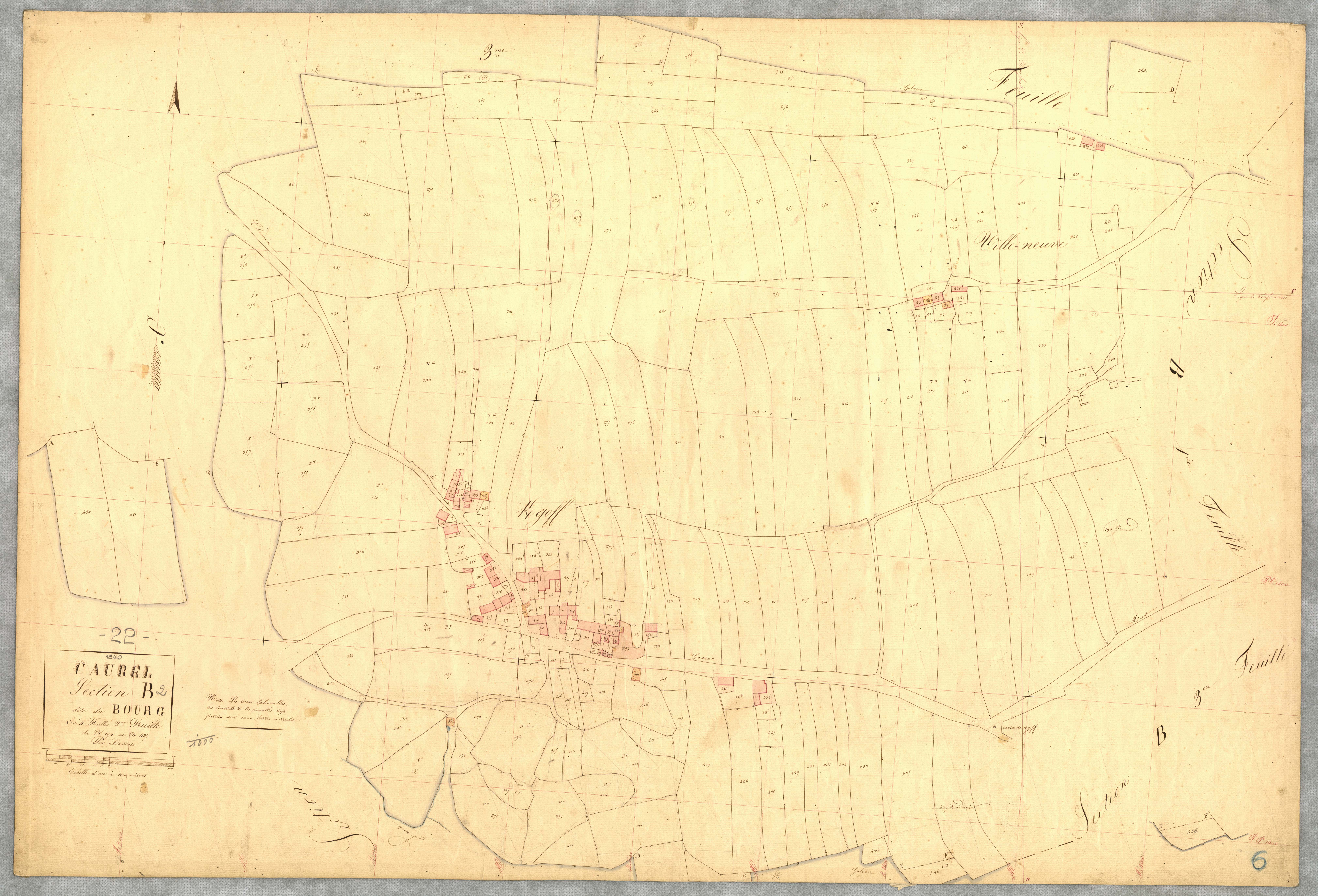 Caurel - Section B, 2e feuille