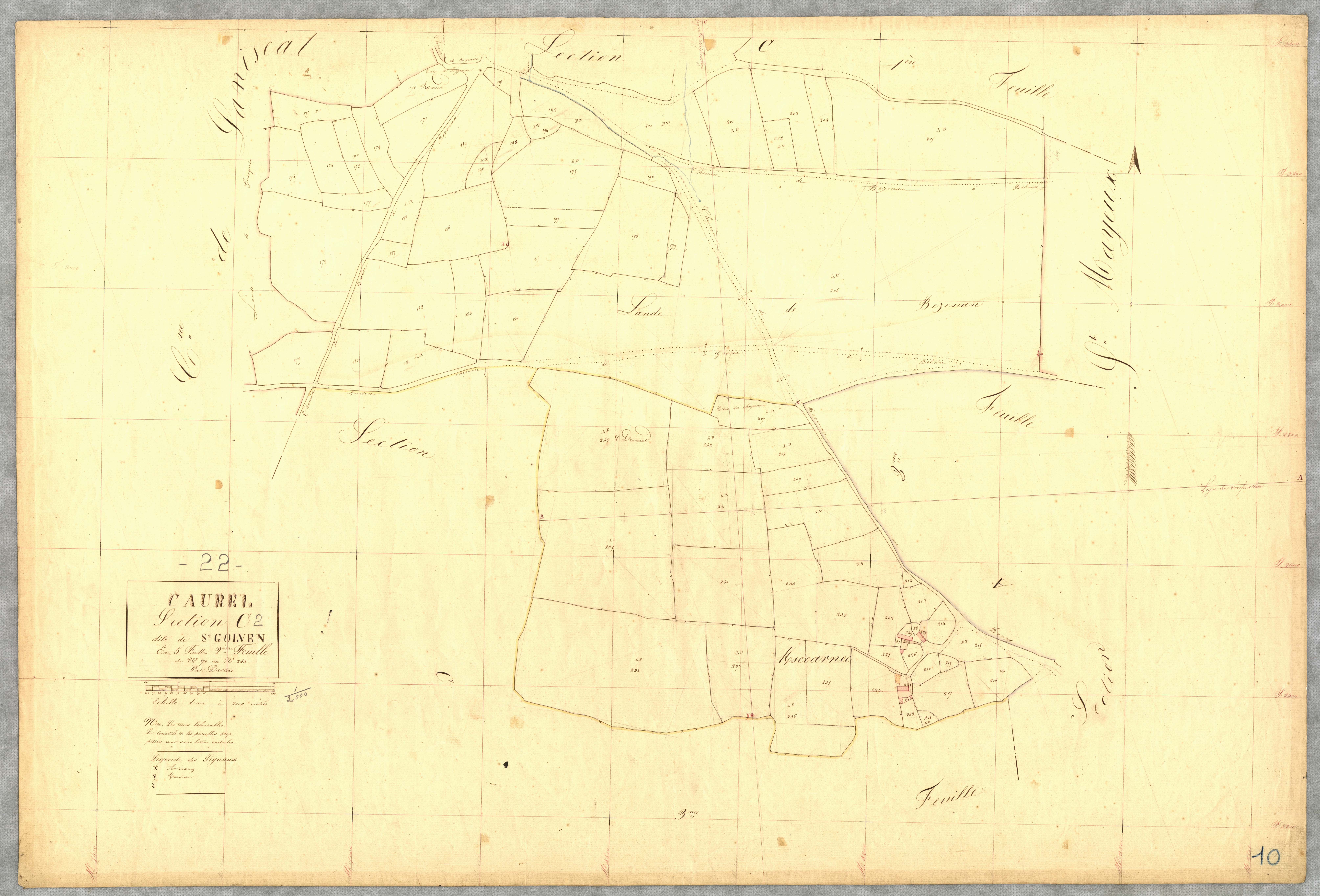 Caurel - Section C, 2e feuille