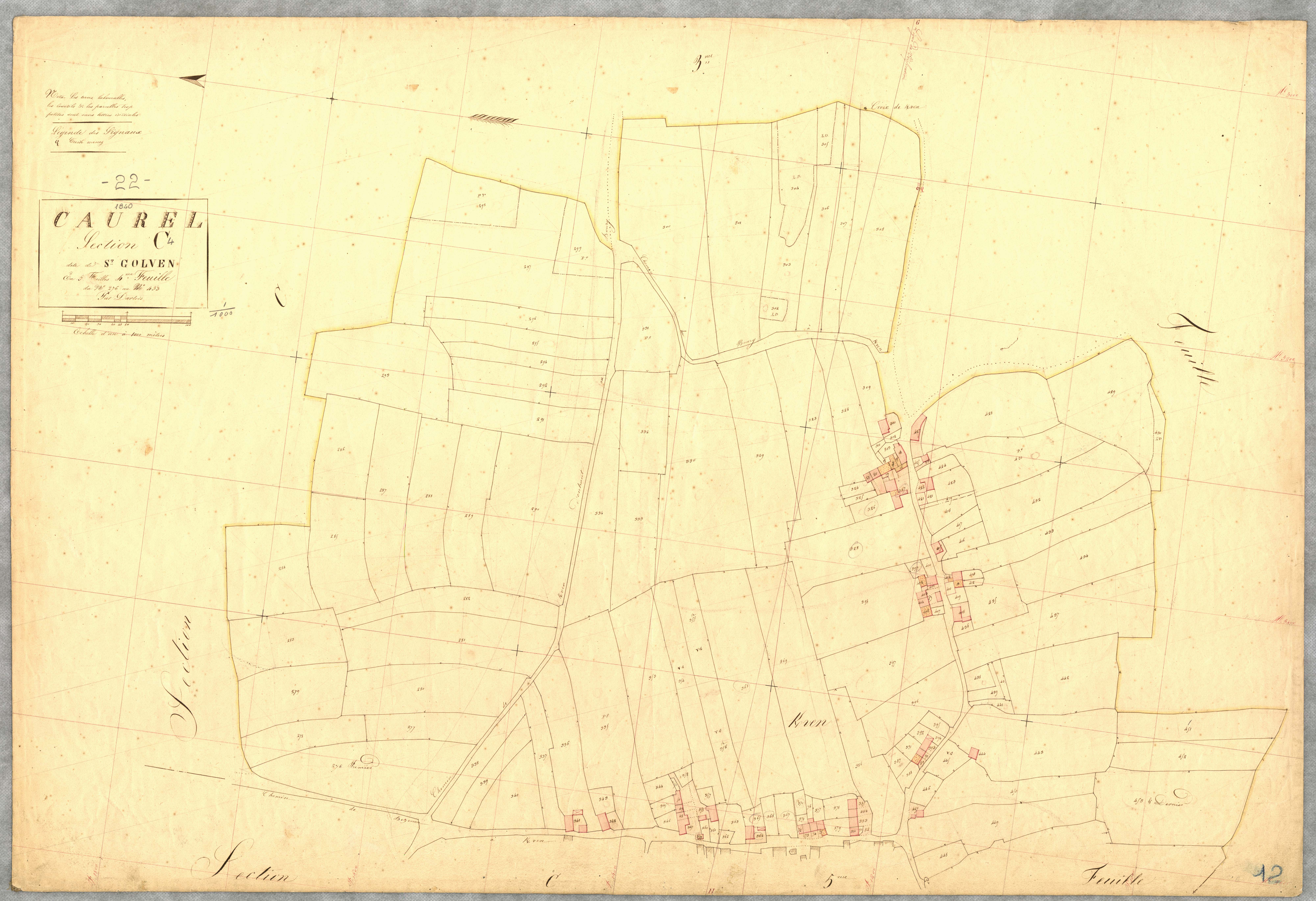 Caurel - Section C, 4e feuille