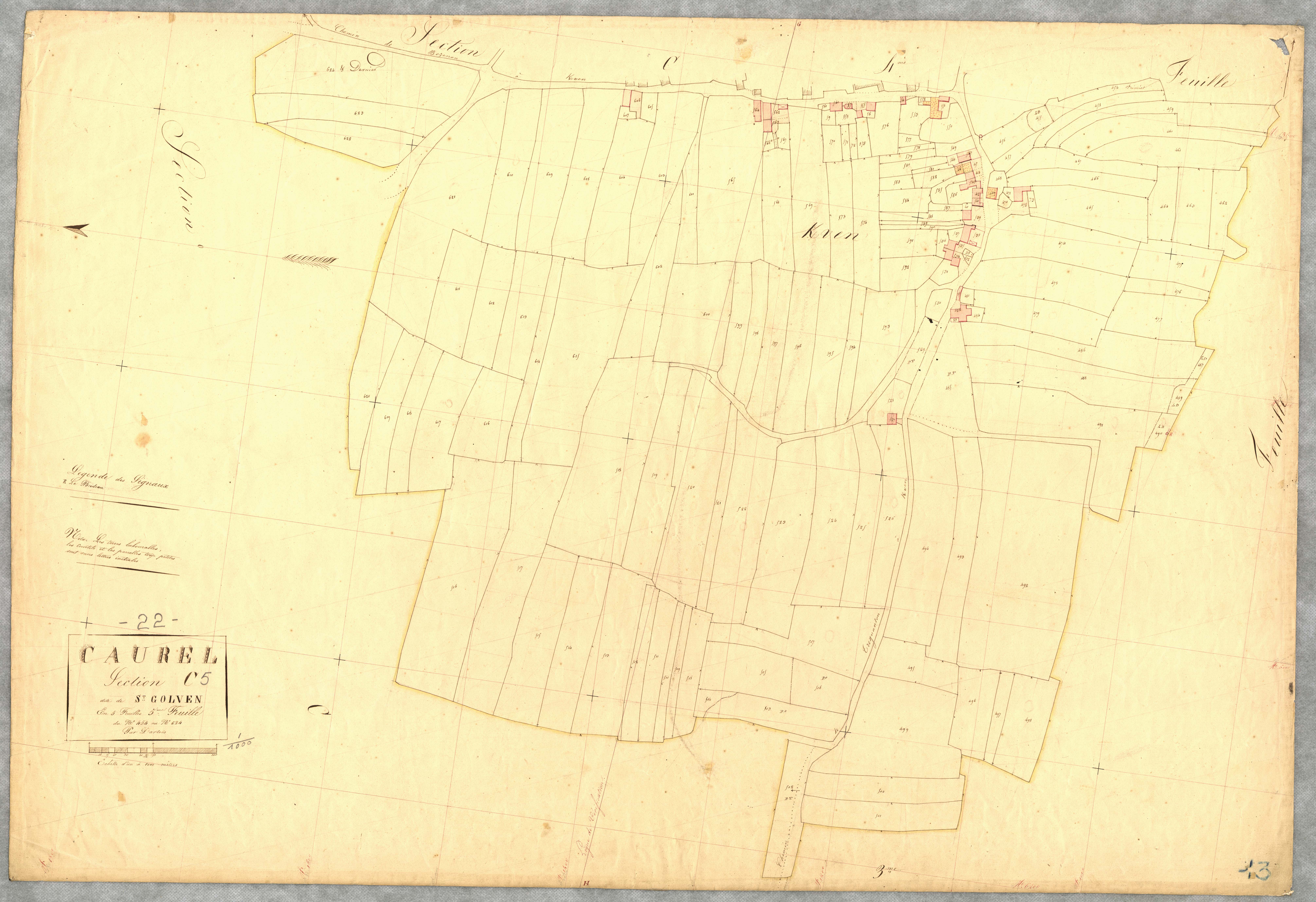 Caurel - Section C, 5e feuille