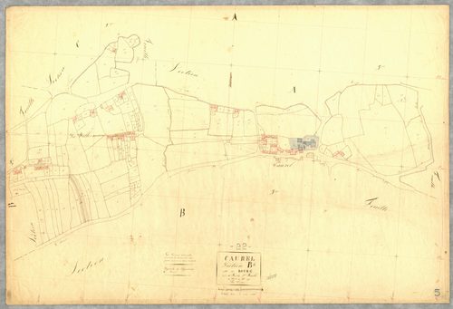 Caurel - Section B, 1re feuille