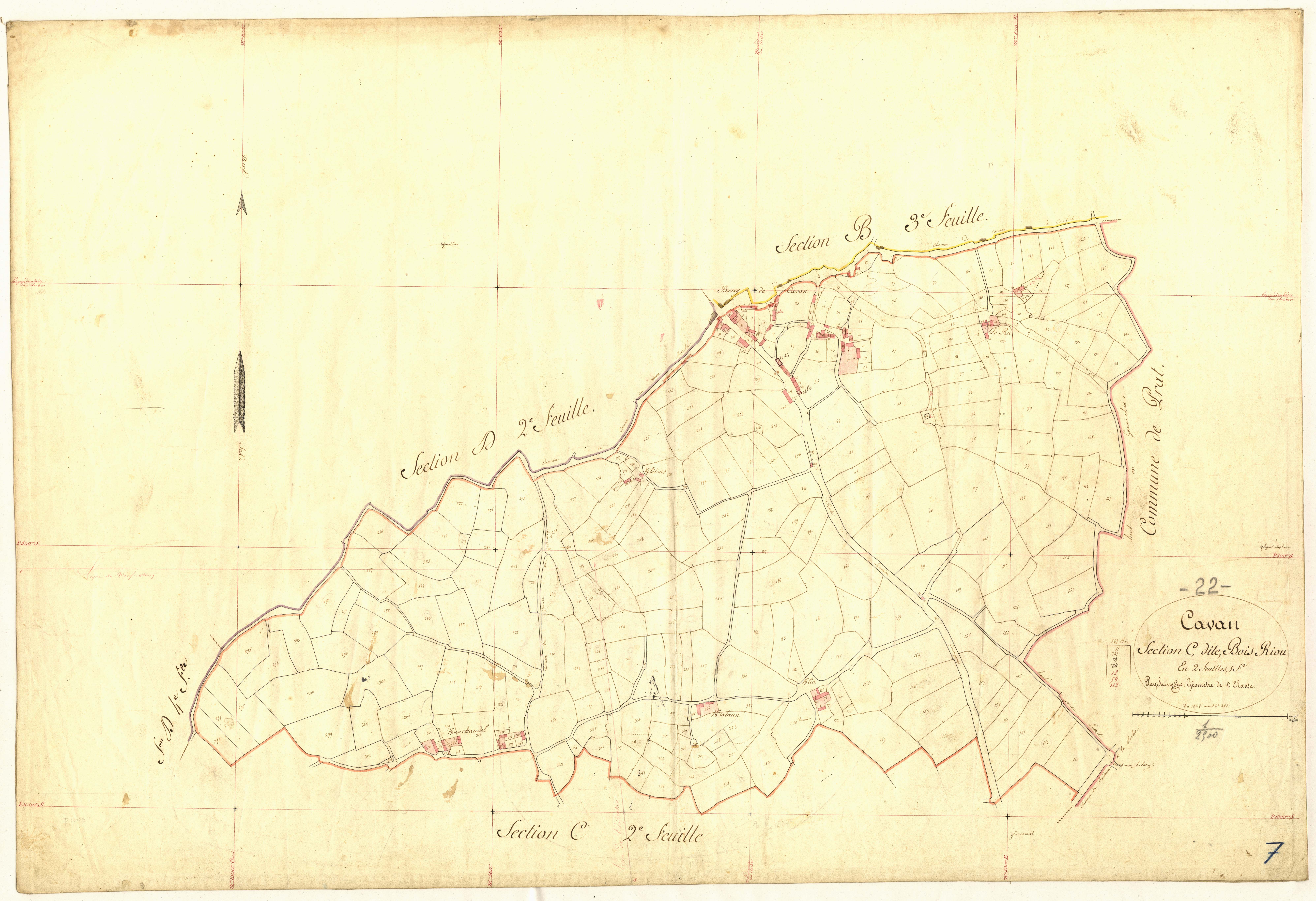 Cavan - Section C, 1re feuille