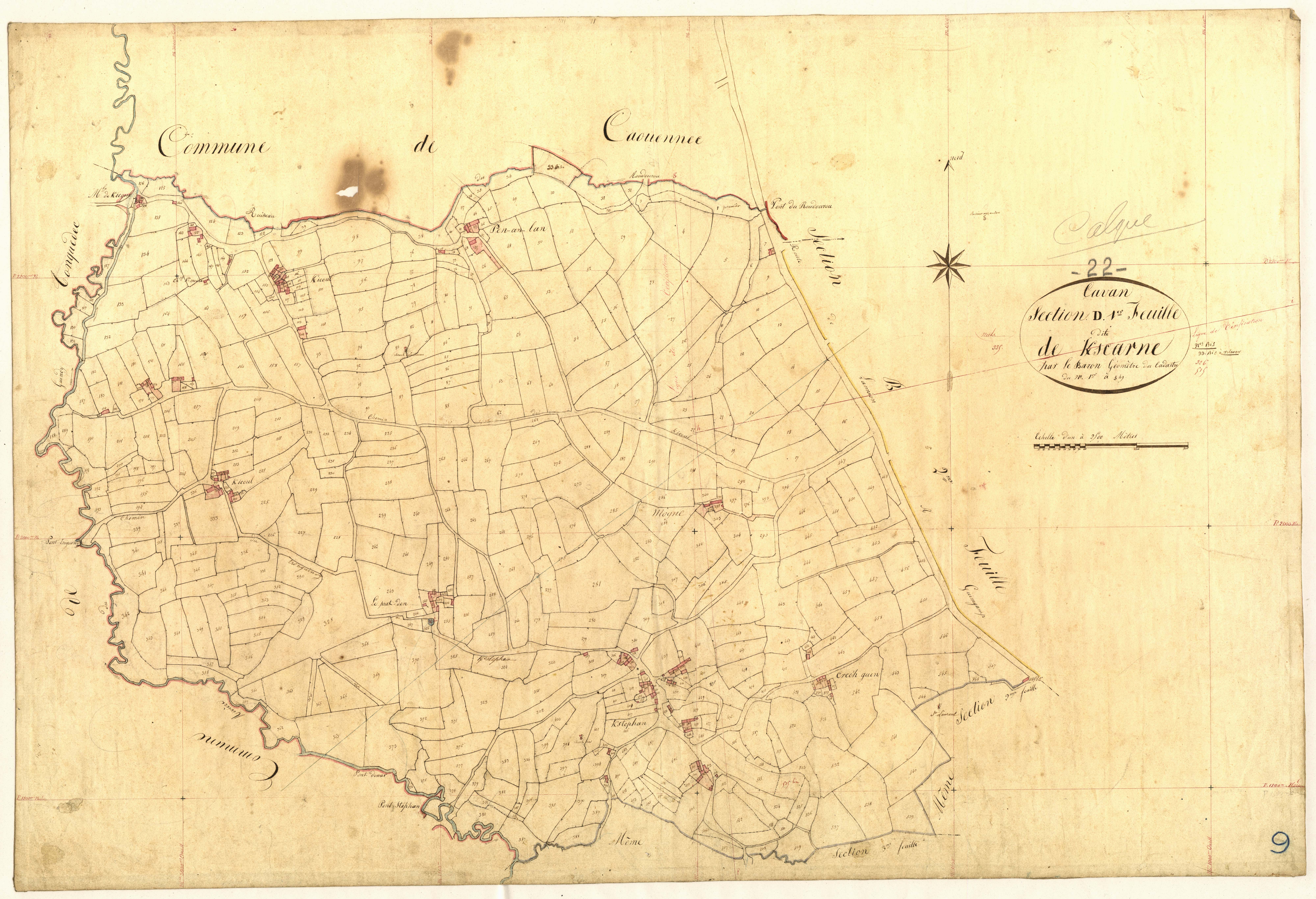Cavan - Section D, 1re feuille