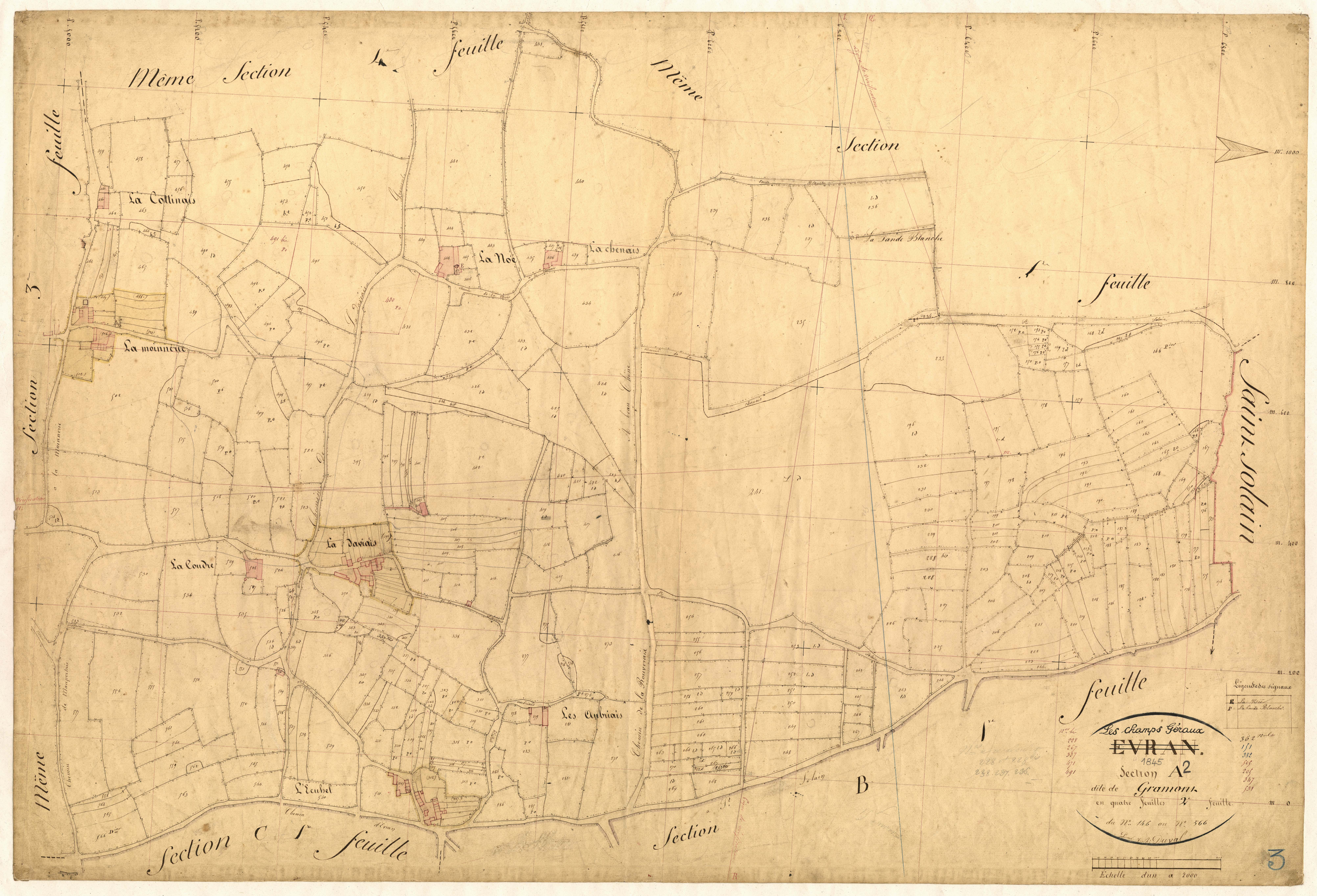 Champs-Géraux - Section A, 2e feuille