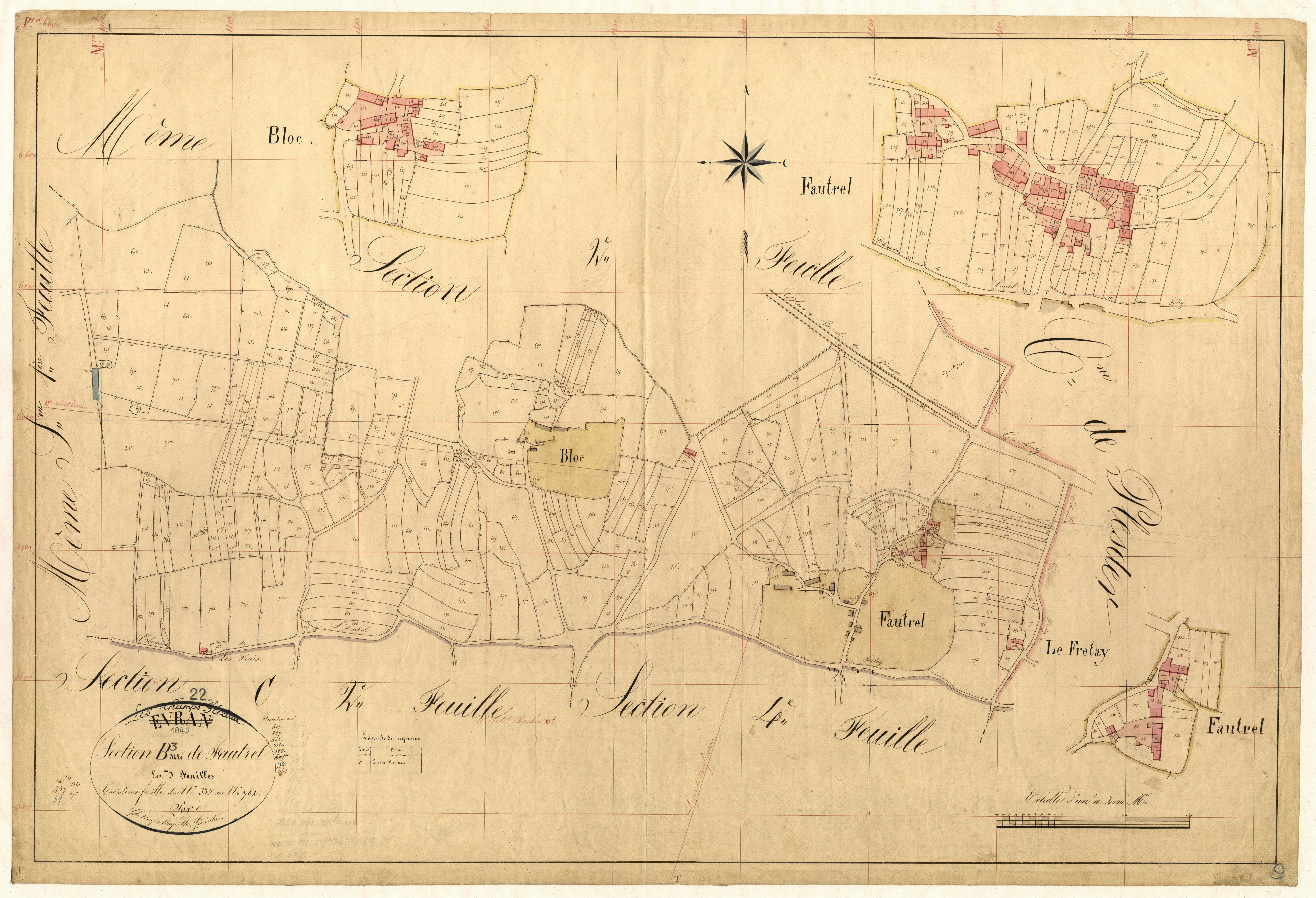 Champs-Géraux - Section B, 3e feuille