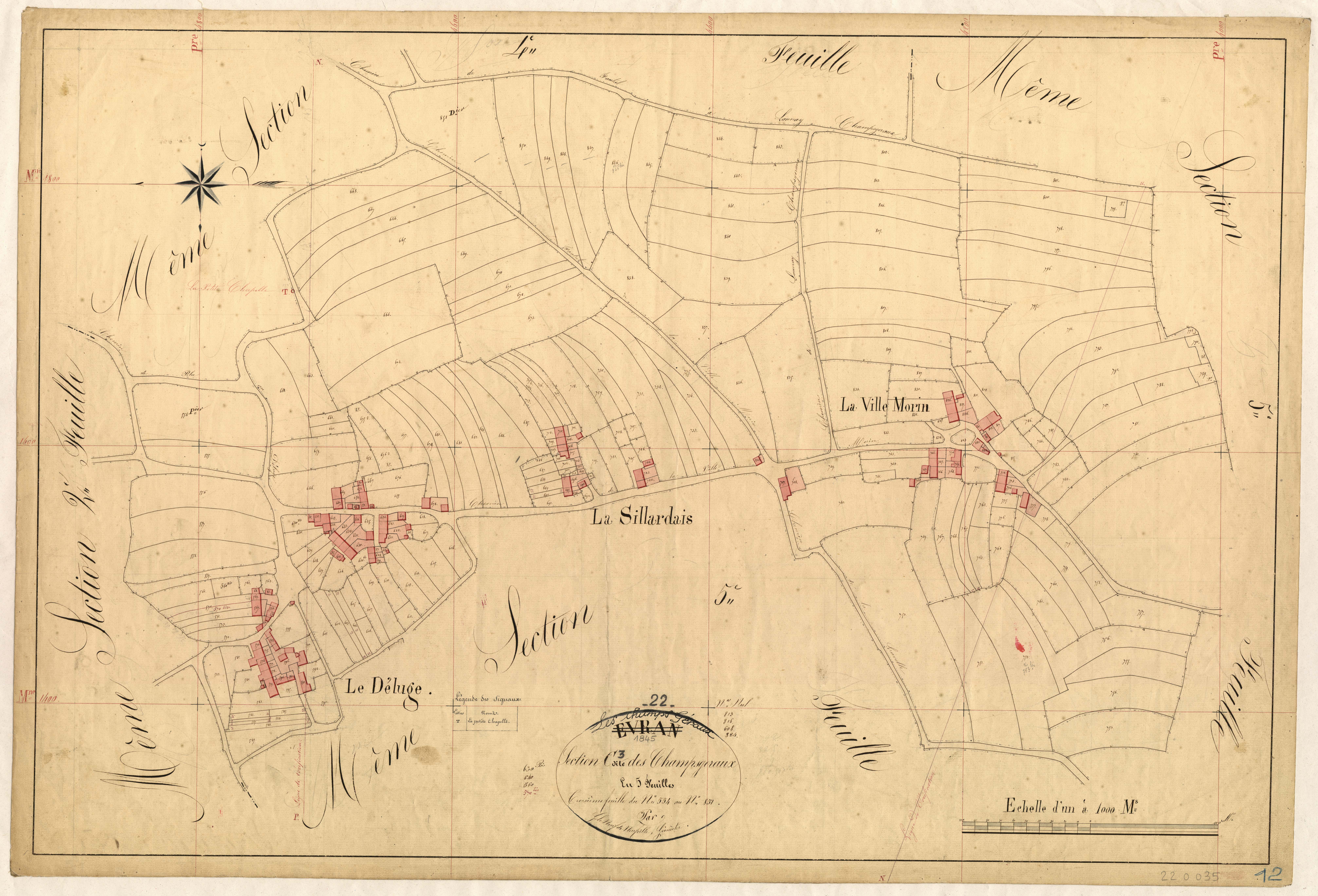 Champs-Géraux - Section C, 3e feuille