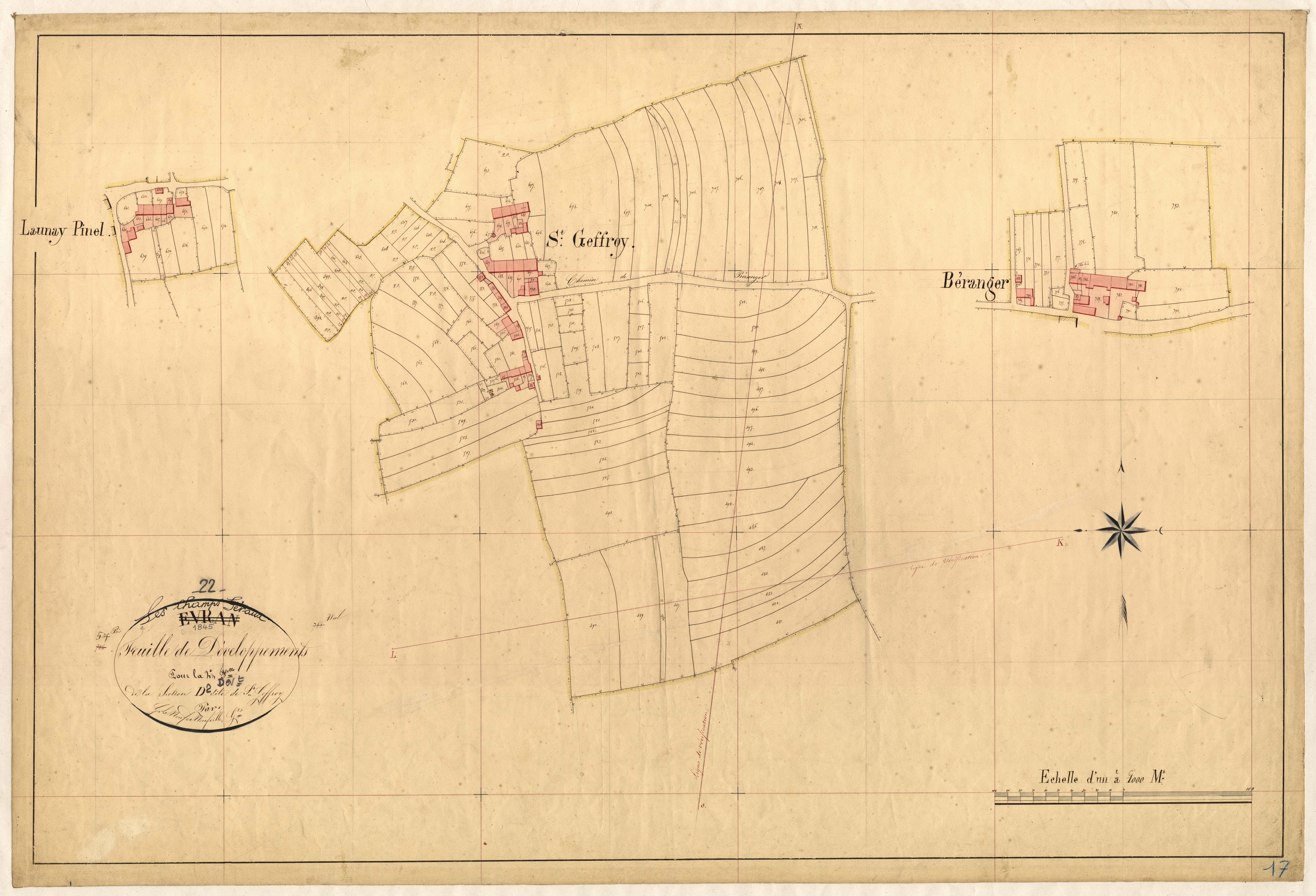 Champs-Géraux - Section D, 2e feuille : développement
