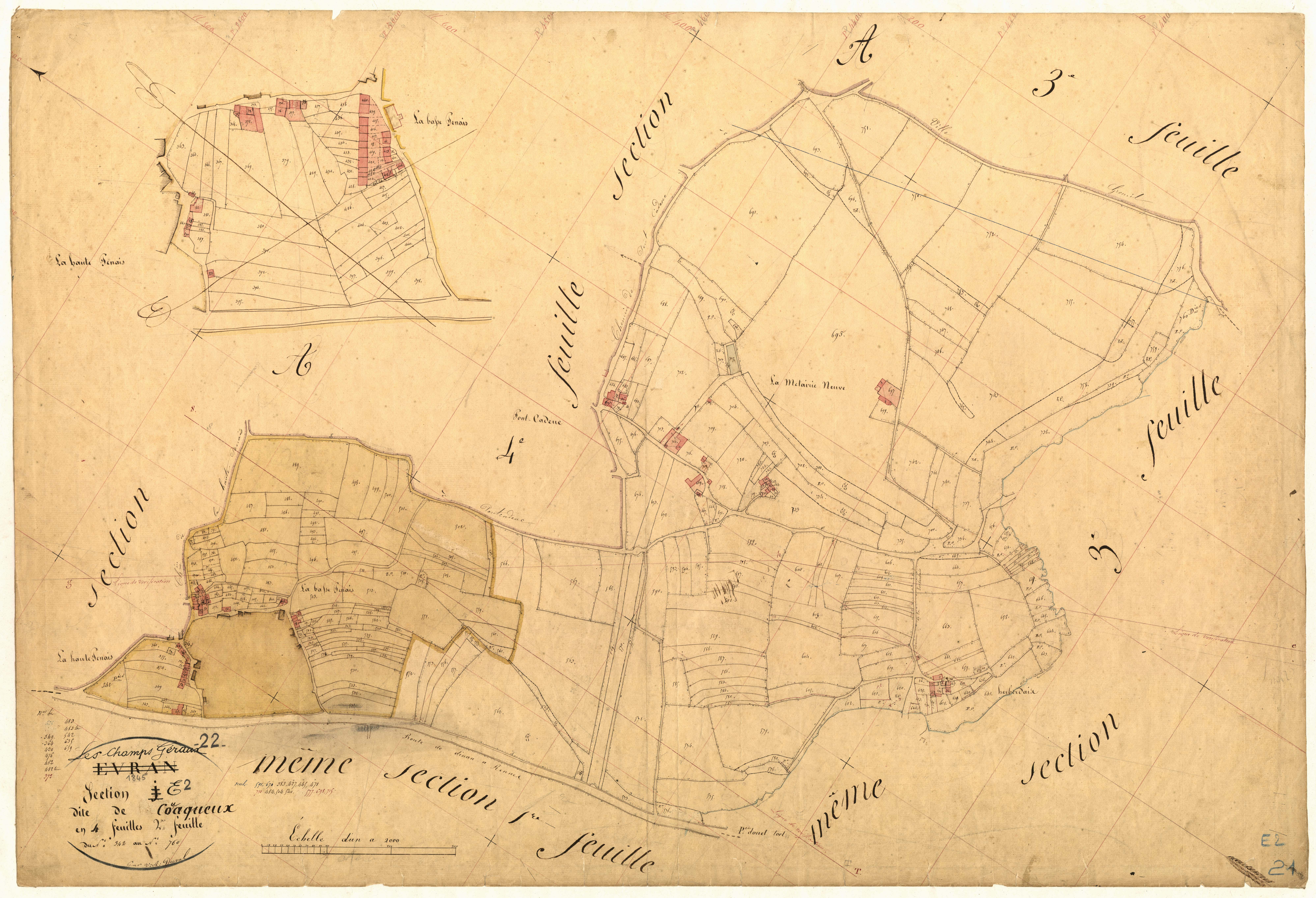 Champs-Géraux - Section E, 2e feuille