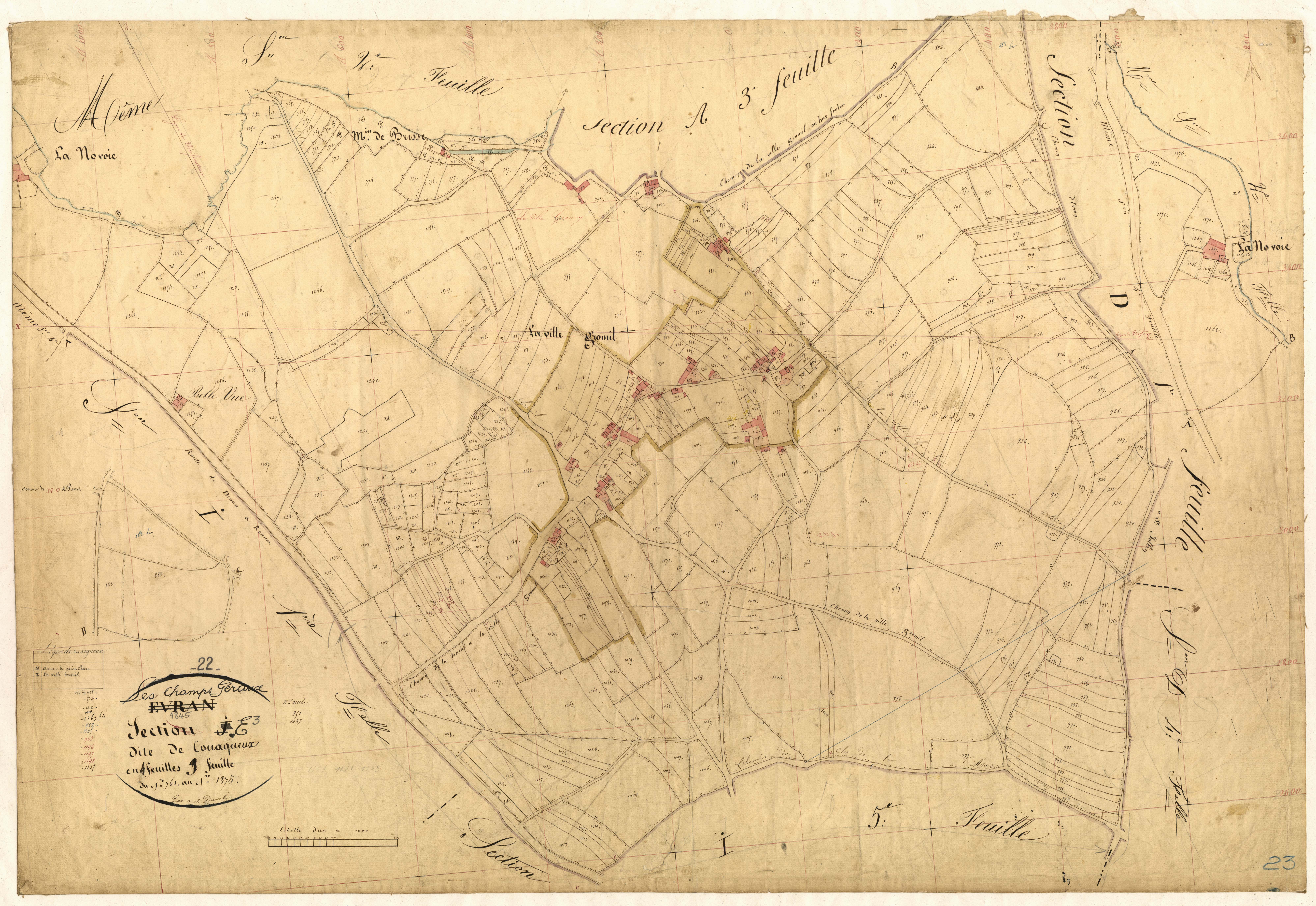 Champs-Géraux - Section E, 3e feuille