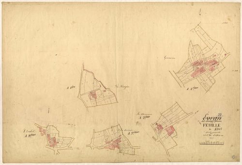 Champs-Géraux - Section A, 1re, 2e et 4e feuilles : développement