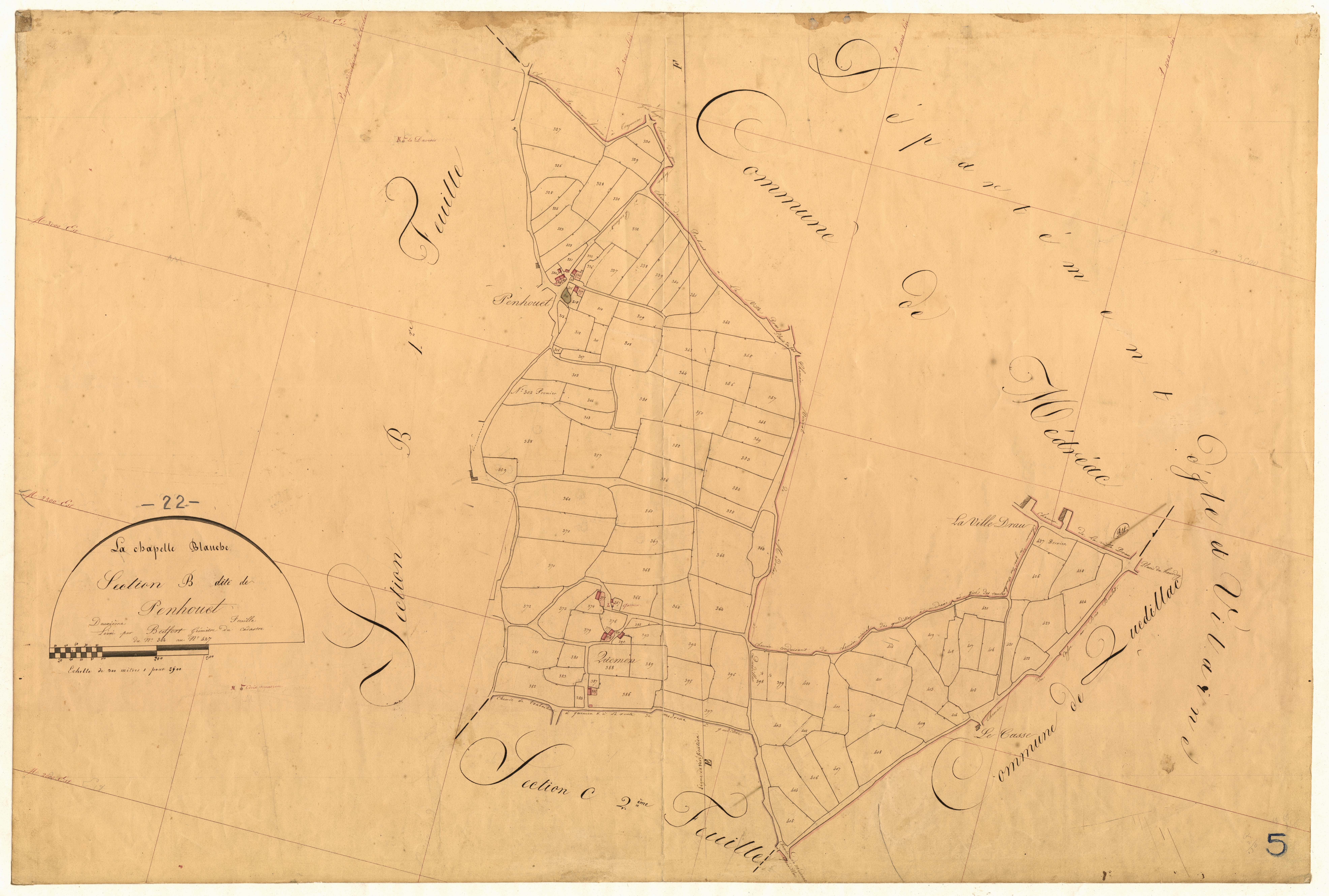 La Chapelle-Blanche - Section B, 2e feuille