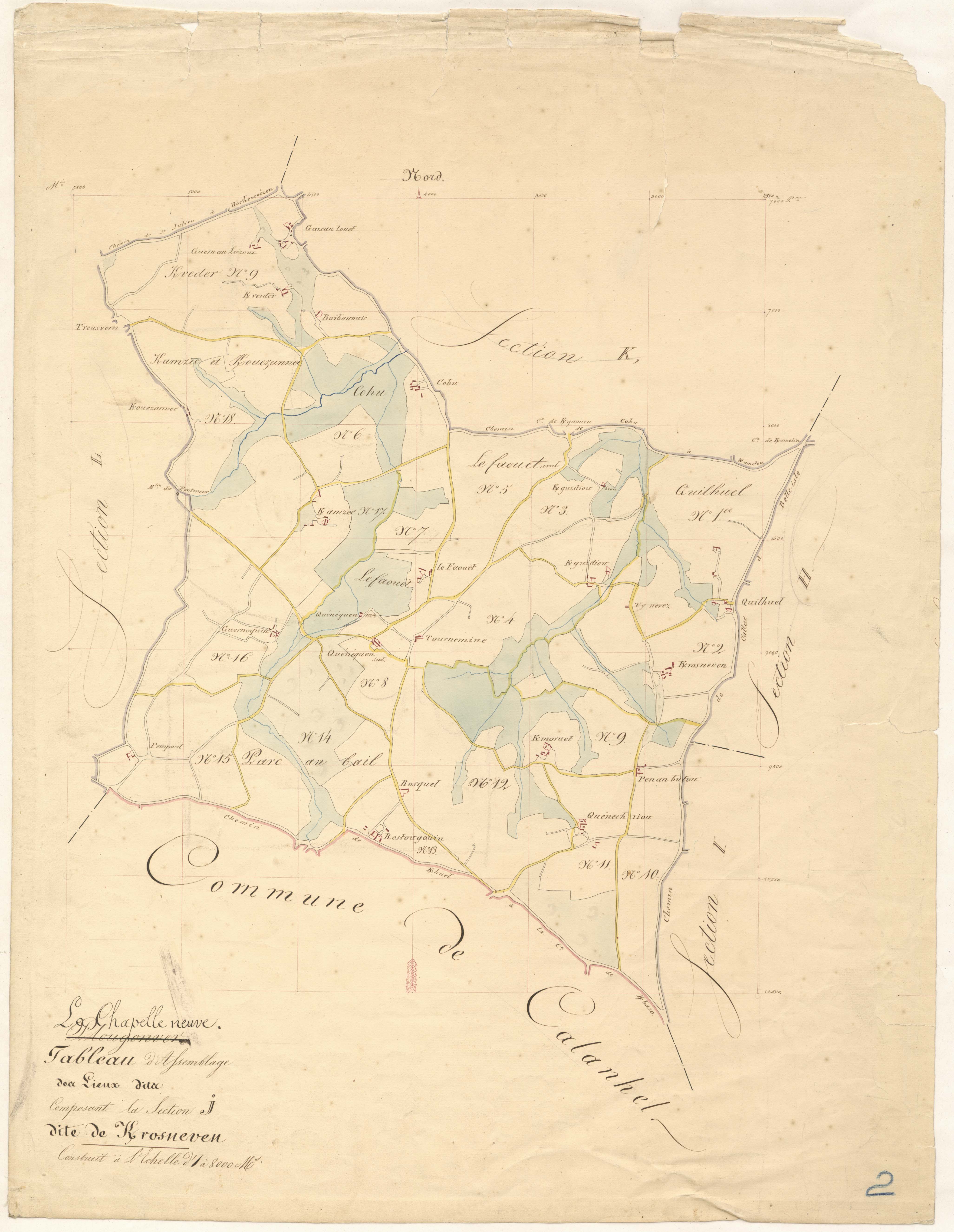 La Chapelle-Neuve - Section H, 2e feuille