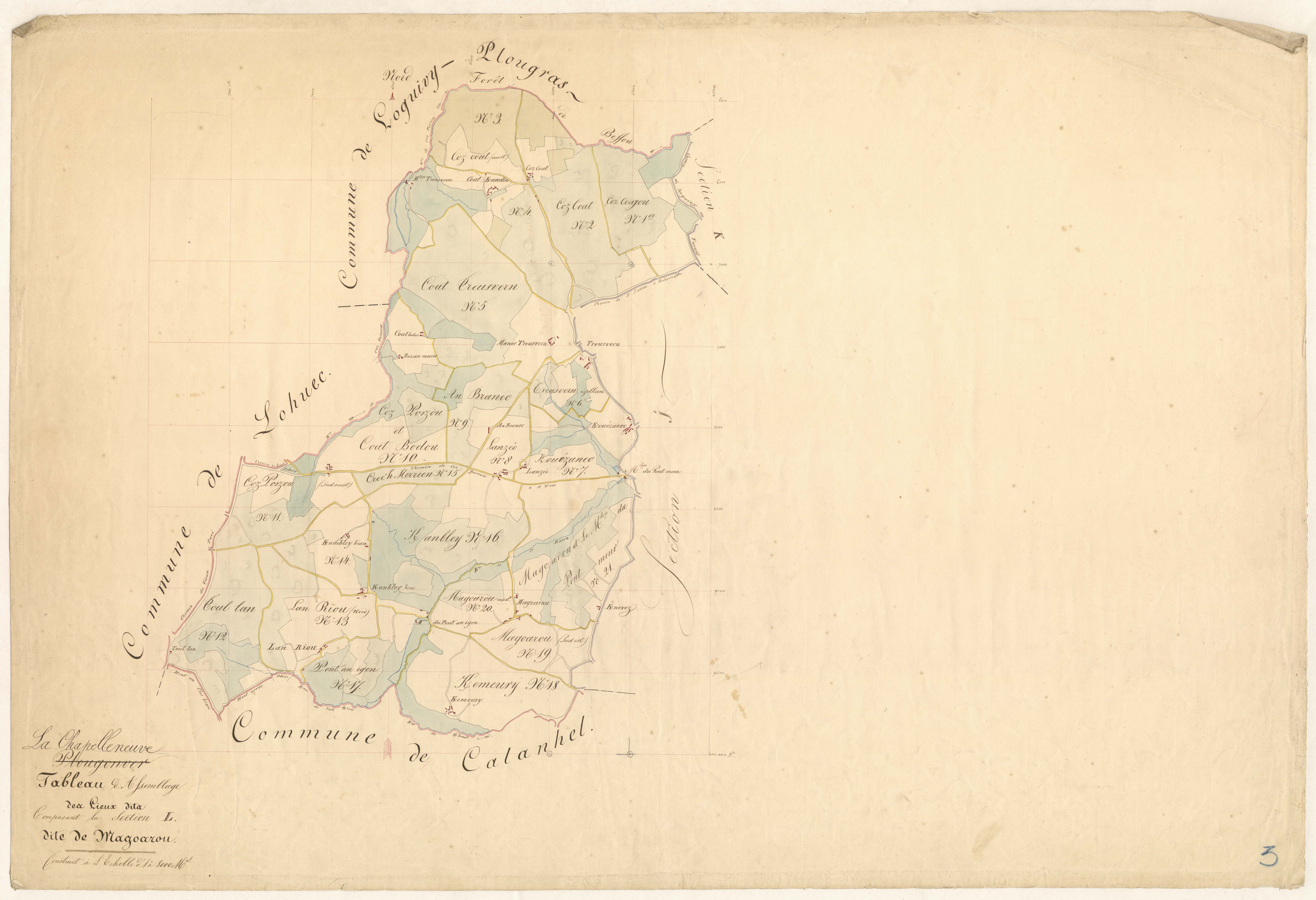 La Chapelle-Neuve - Section H, 3e feuille
