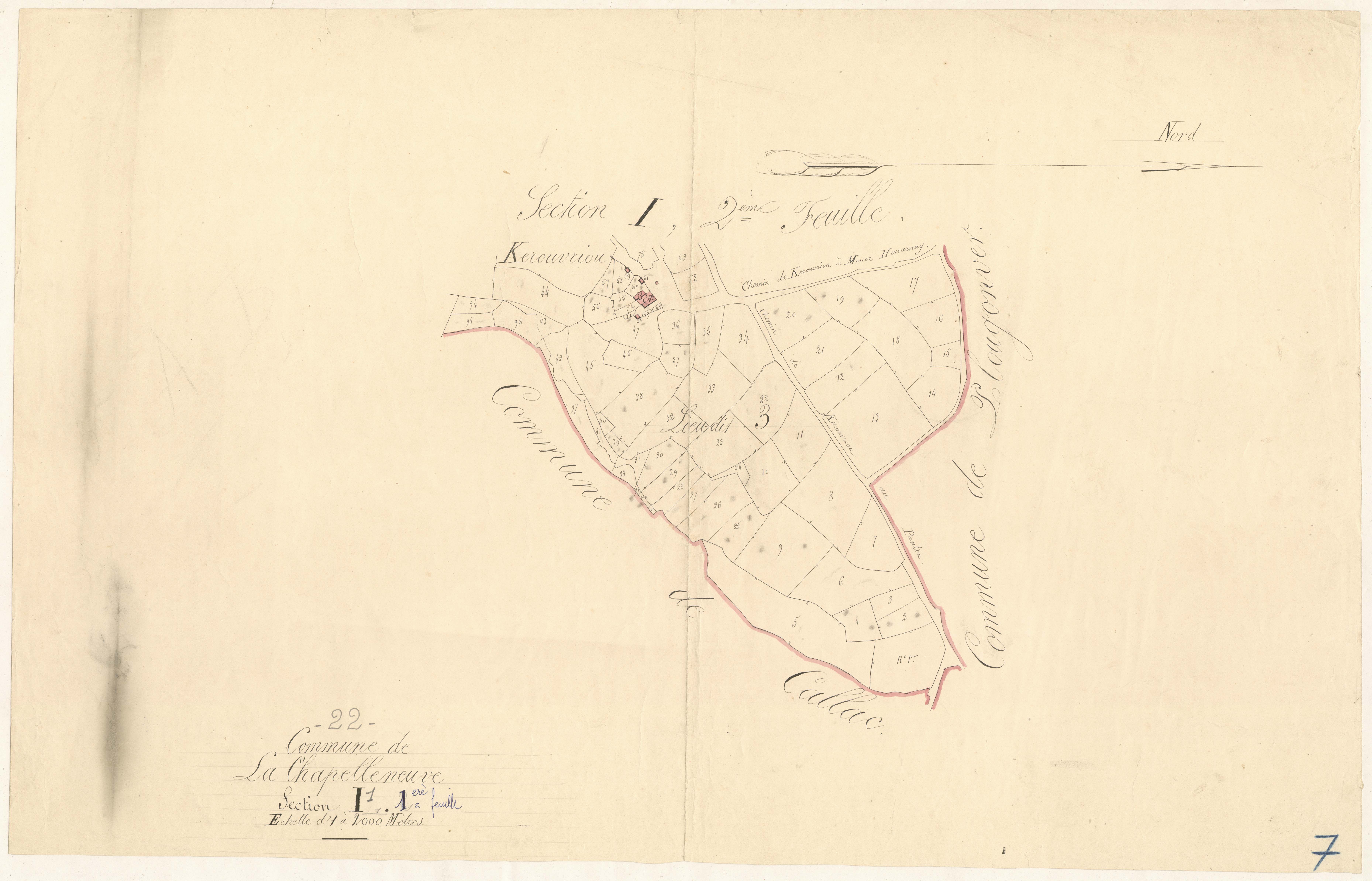 La Chapelle-Neuve - Section I, 4e feuille