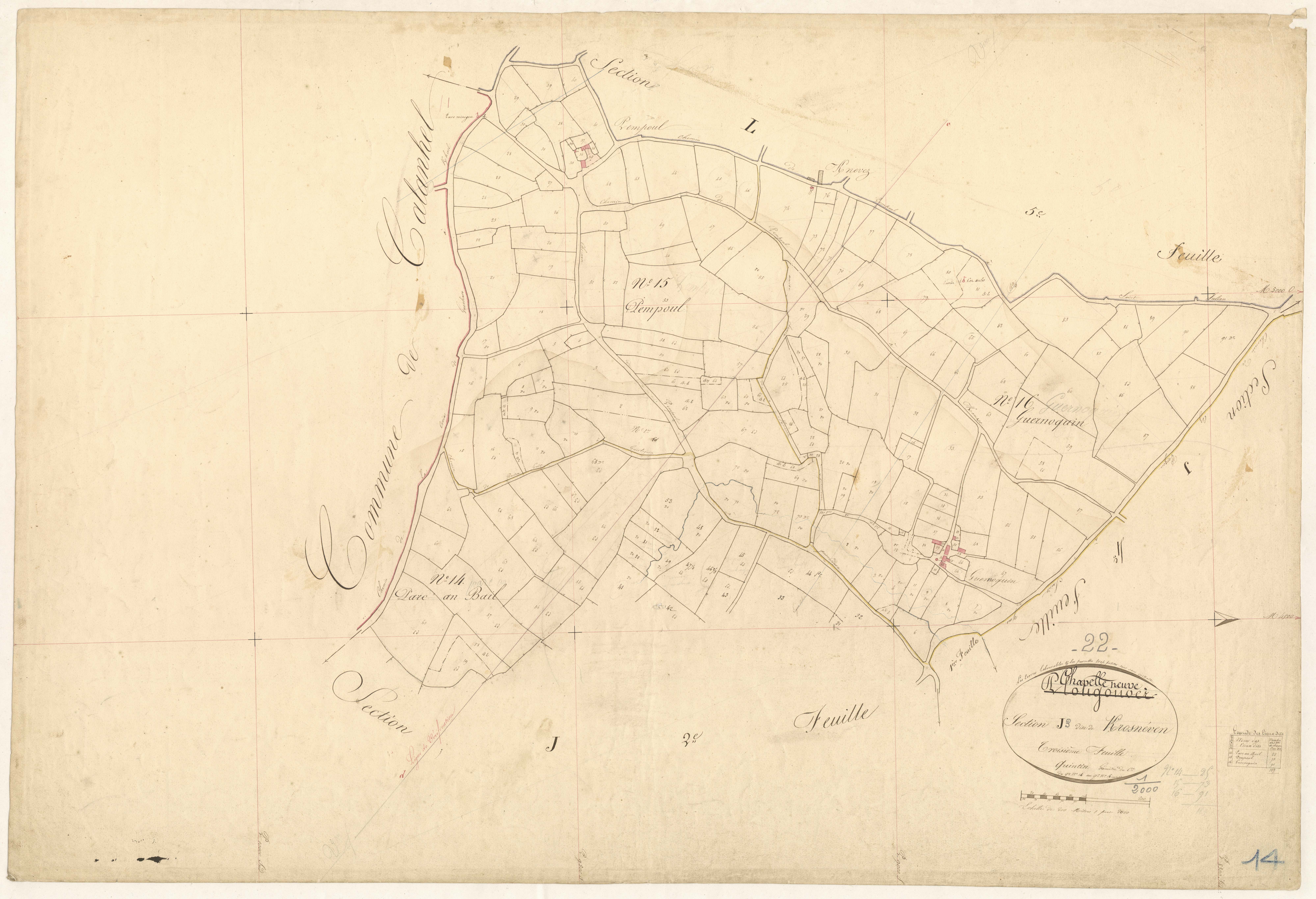 La Chapelle-Neuve - Section J, 4e feuille