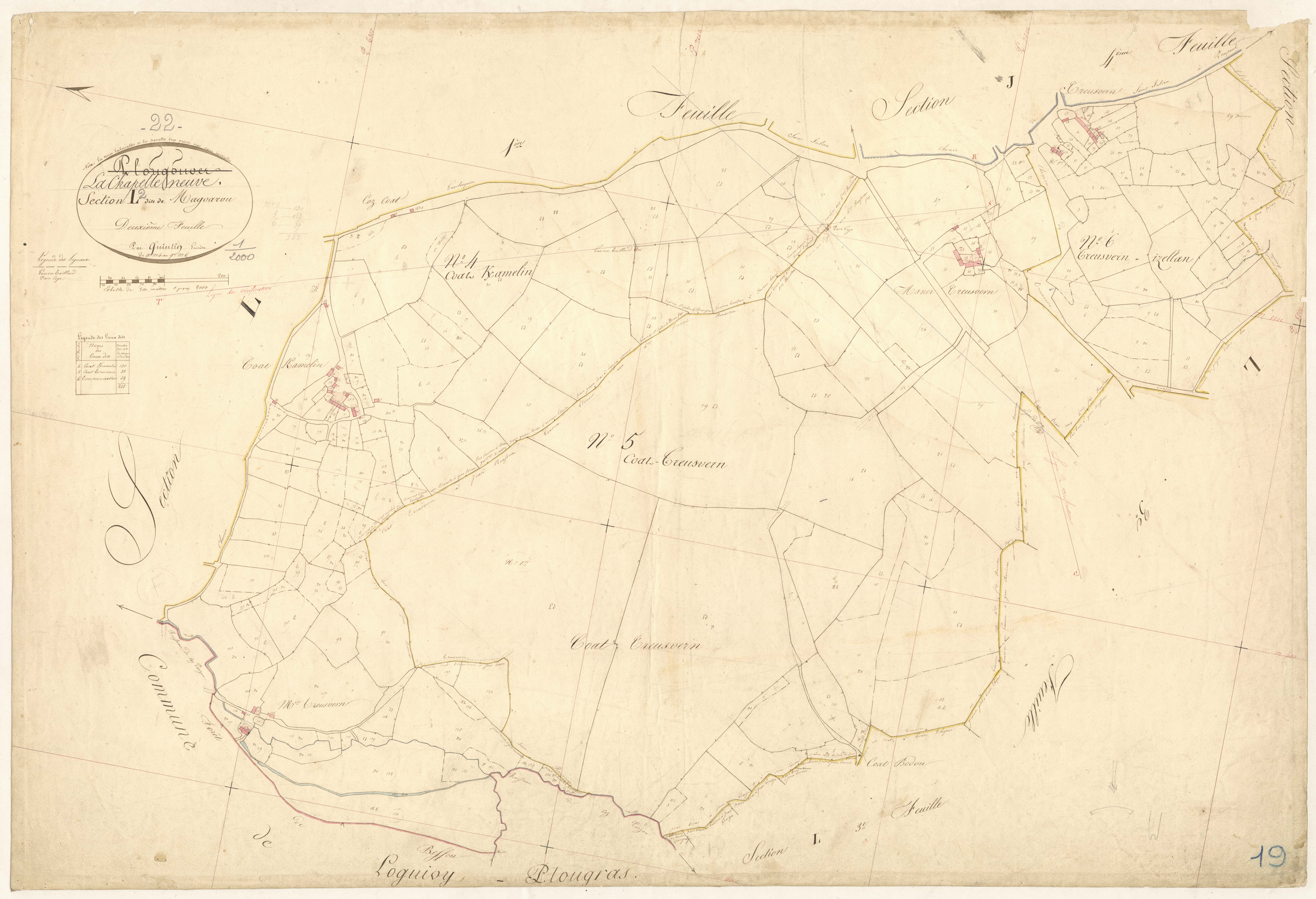 La Chapelle-Neuve - Section L, 2e feuille