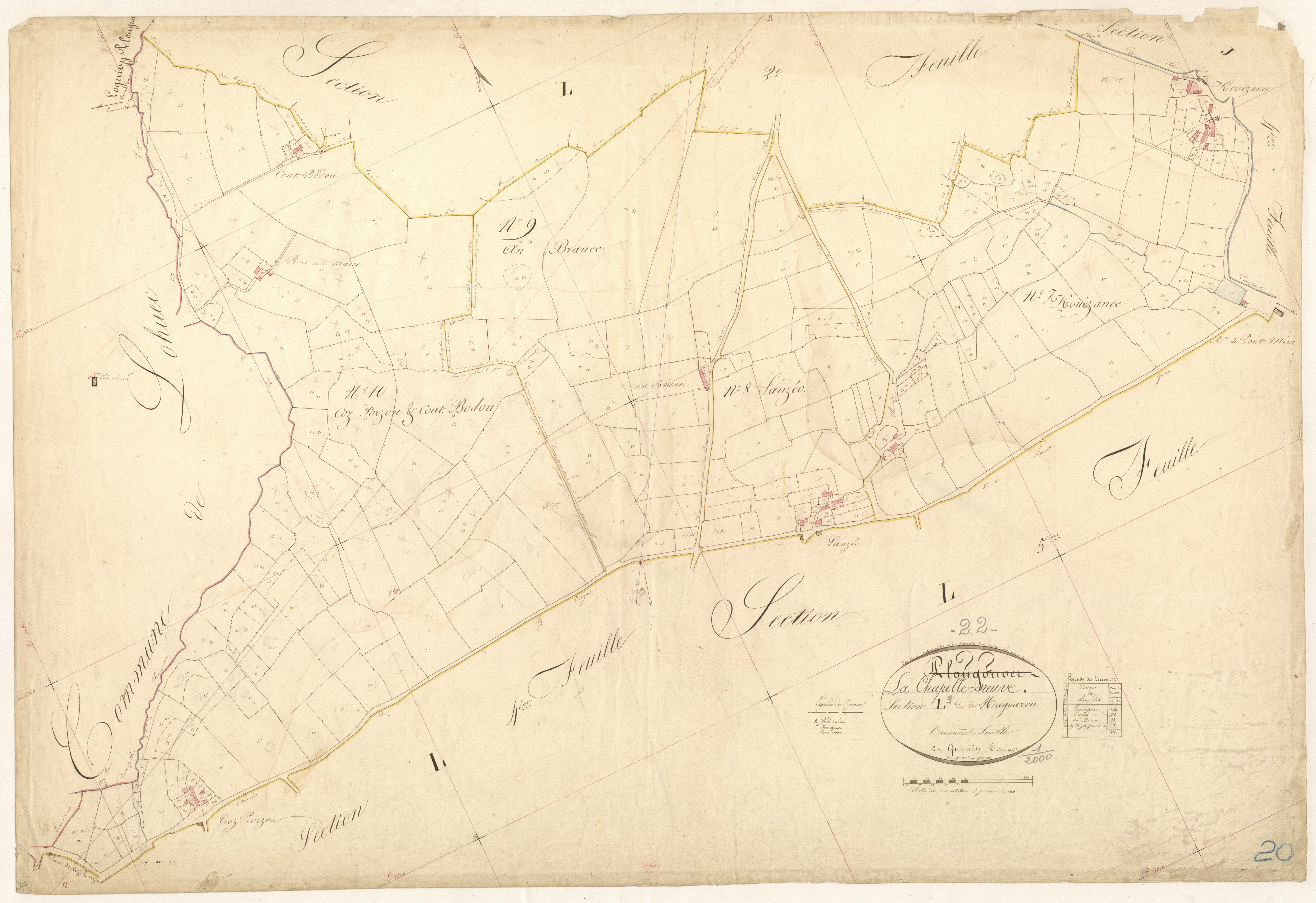 La Chapelle-Neuve - Section L, 3e feuille