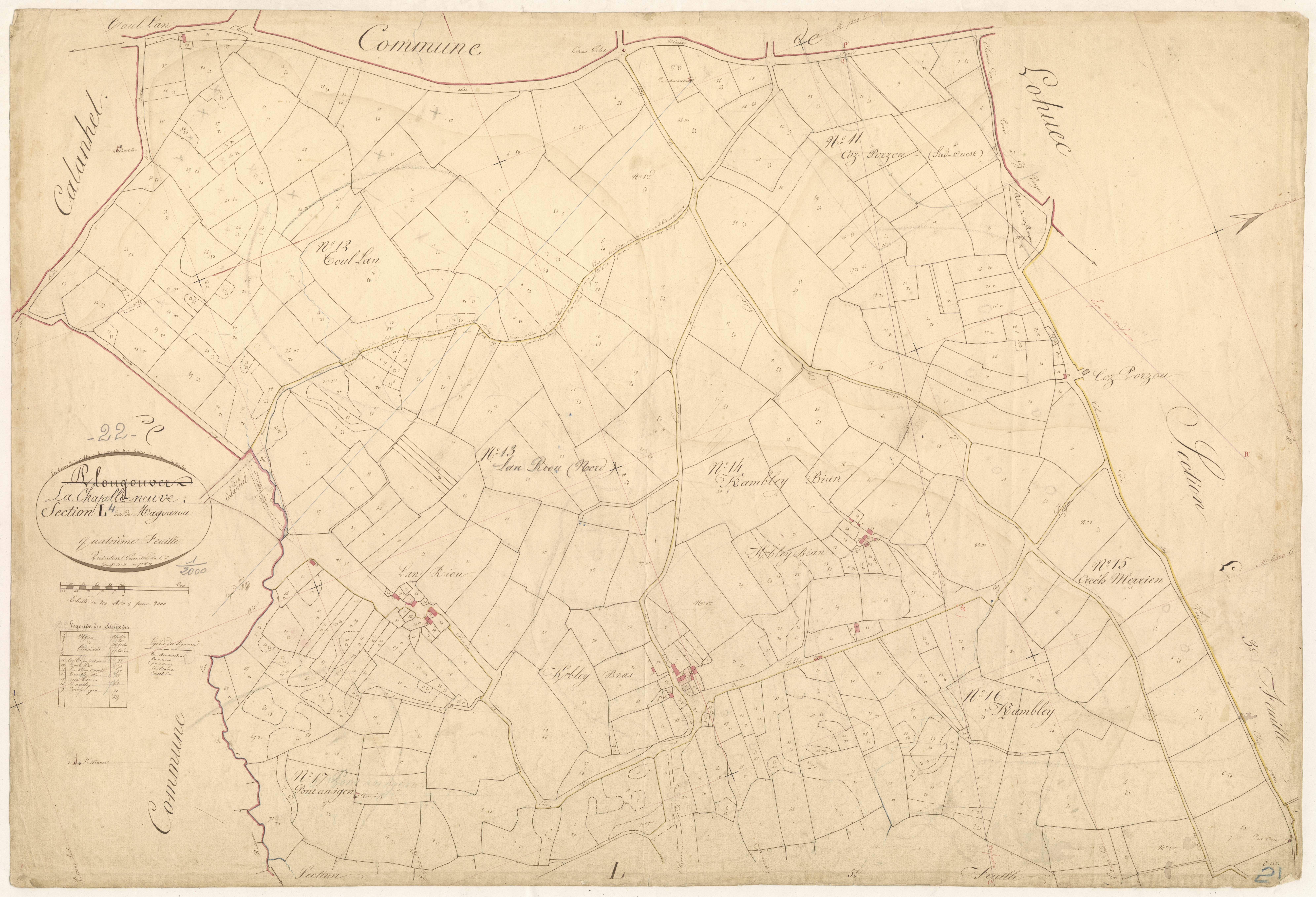 La Chapelle-Neuve - Section L, 4e feuille