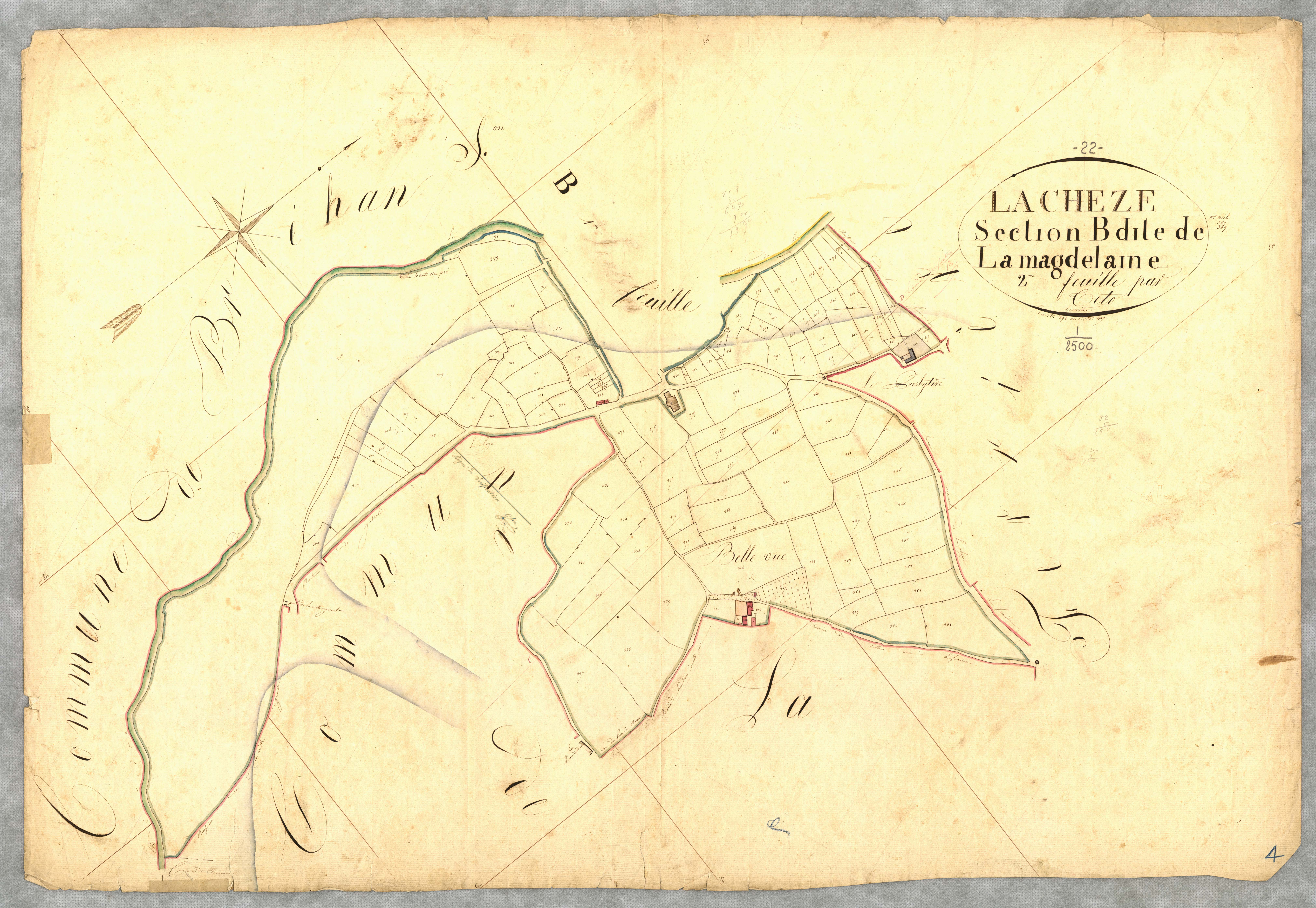 La Chèze - Section B, 2e feuille
