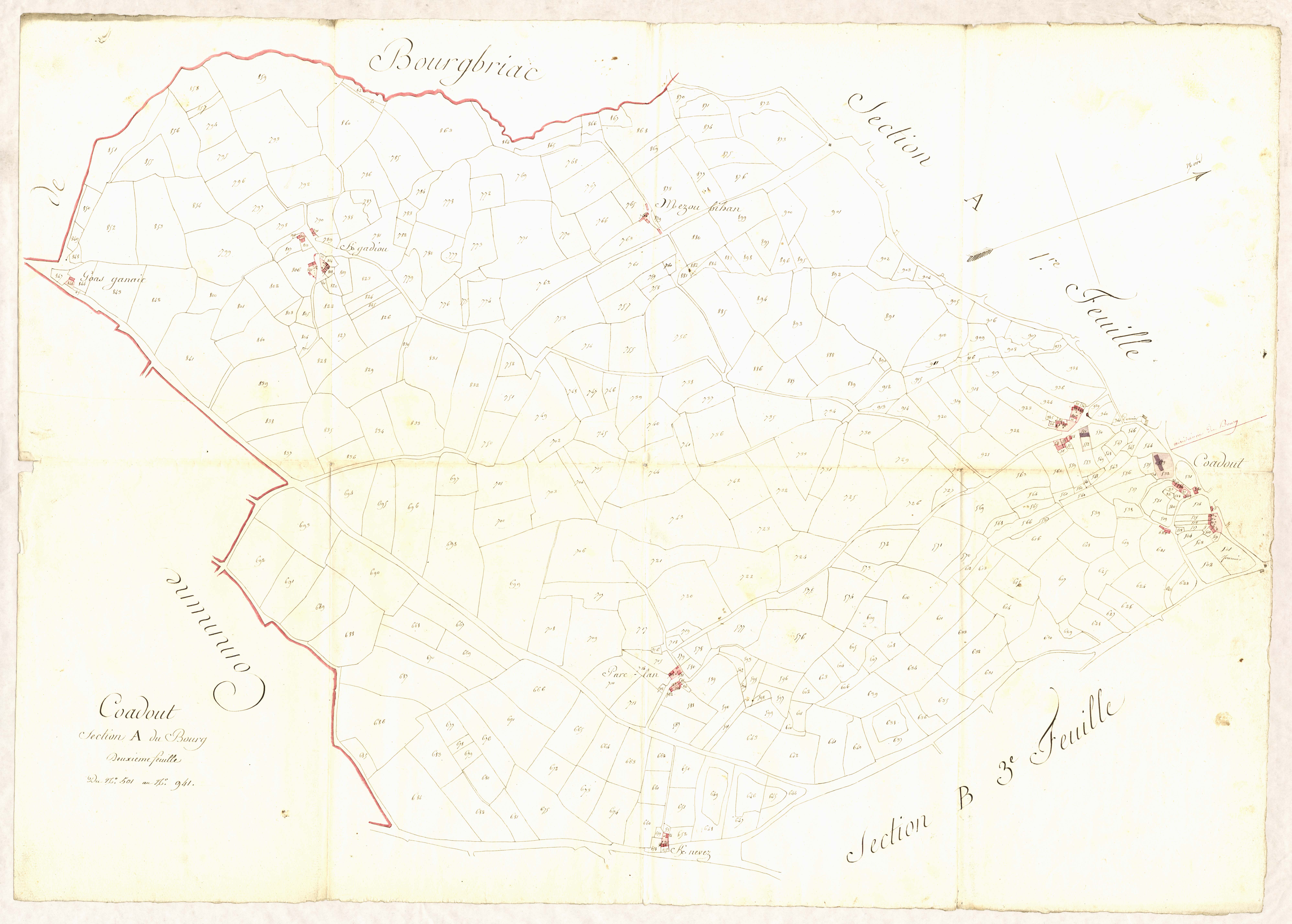 Coadout - Section A, 2e feuille