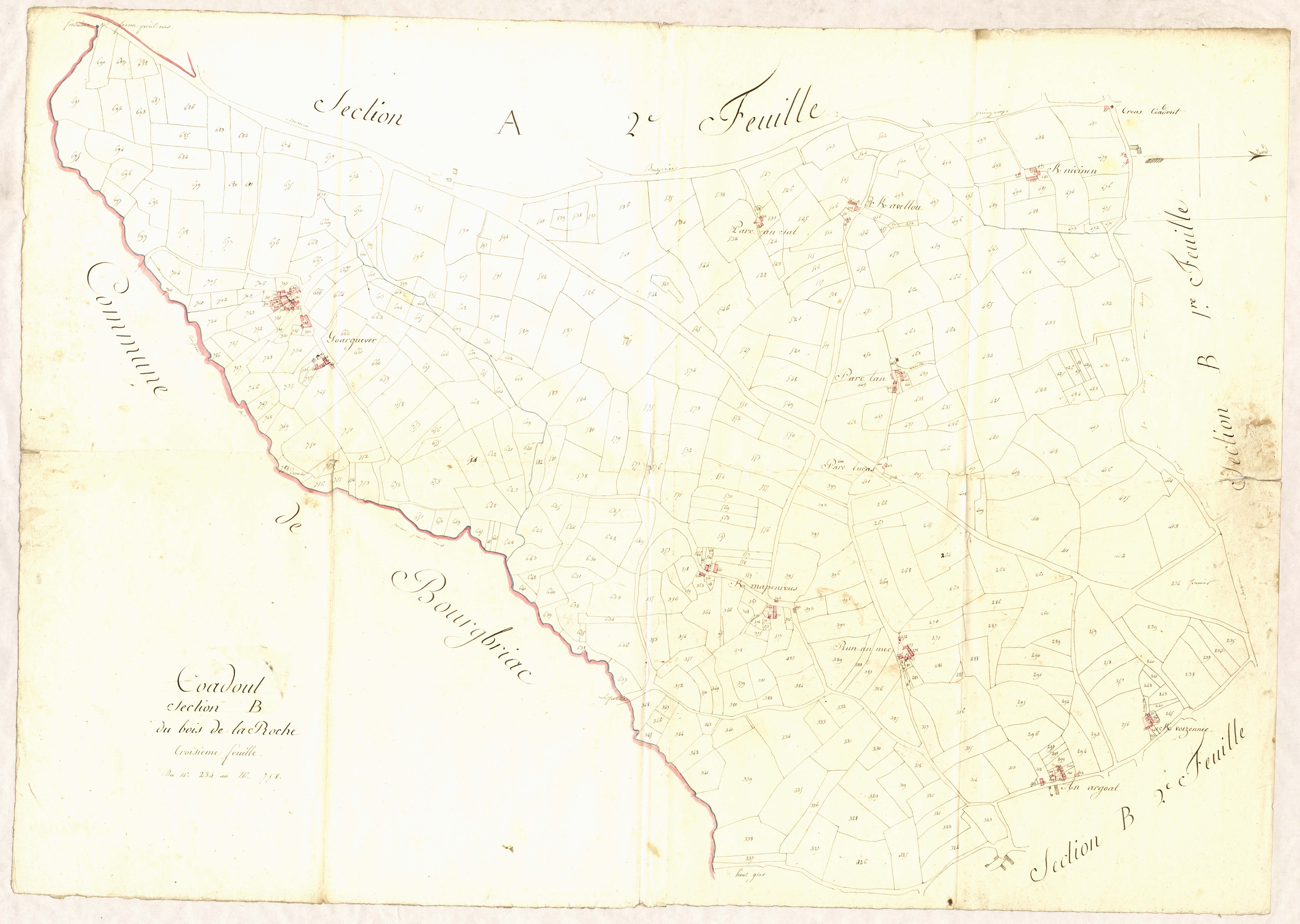 Coadout - Section B, 3e feuille