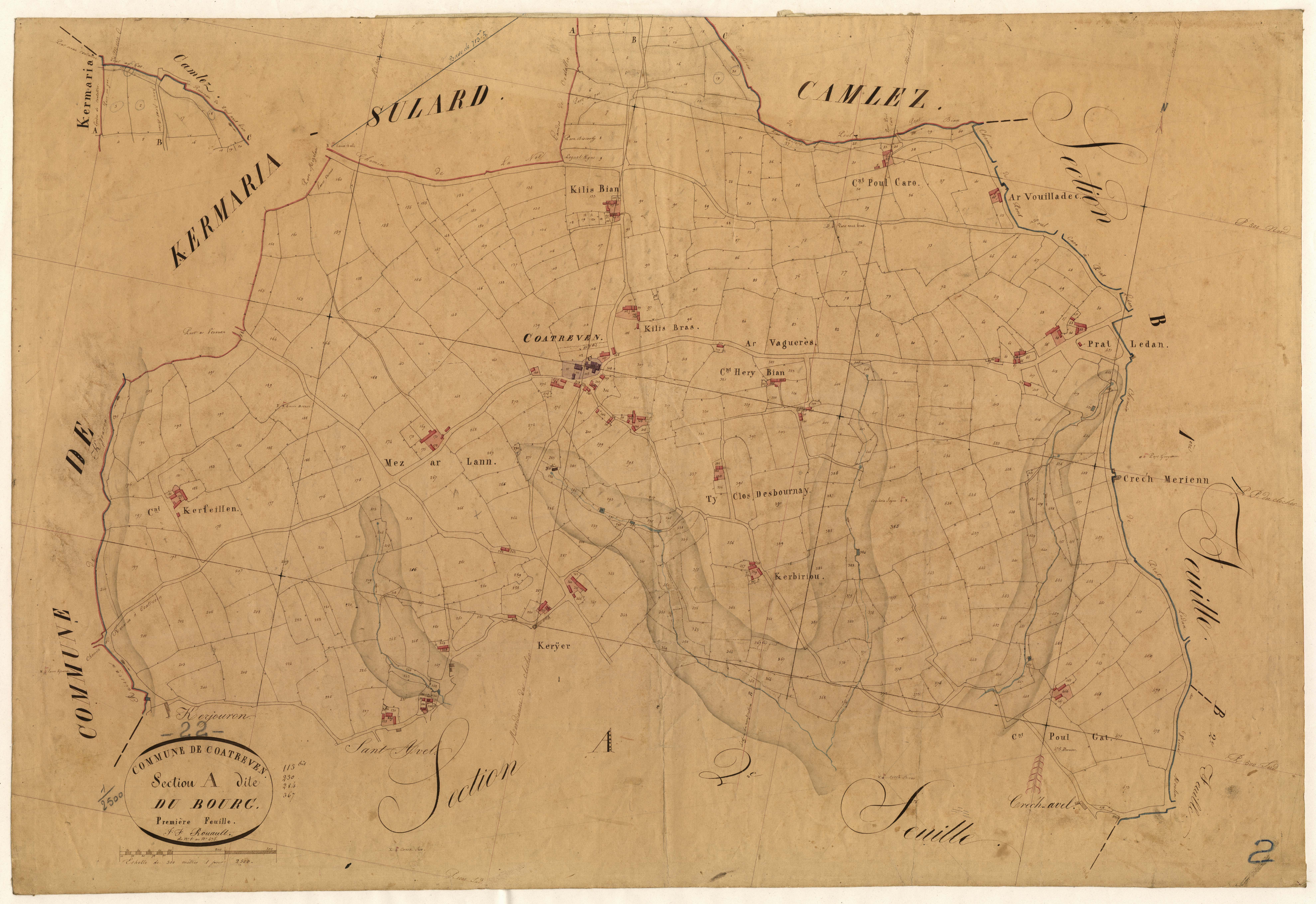 Coatréven - Section A, 1re feuille