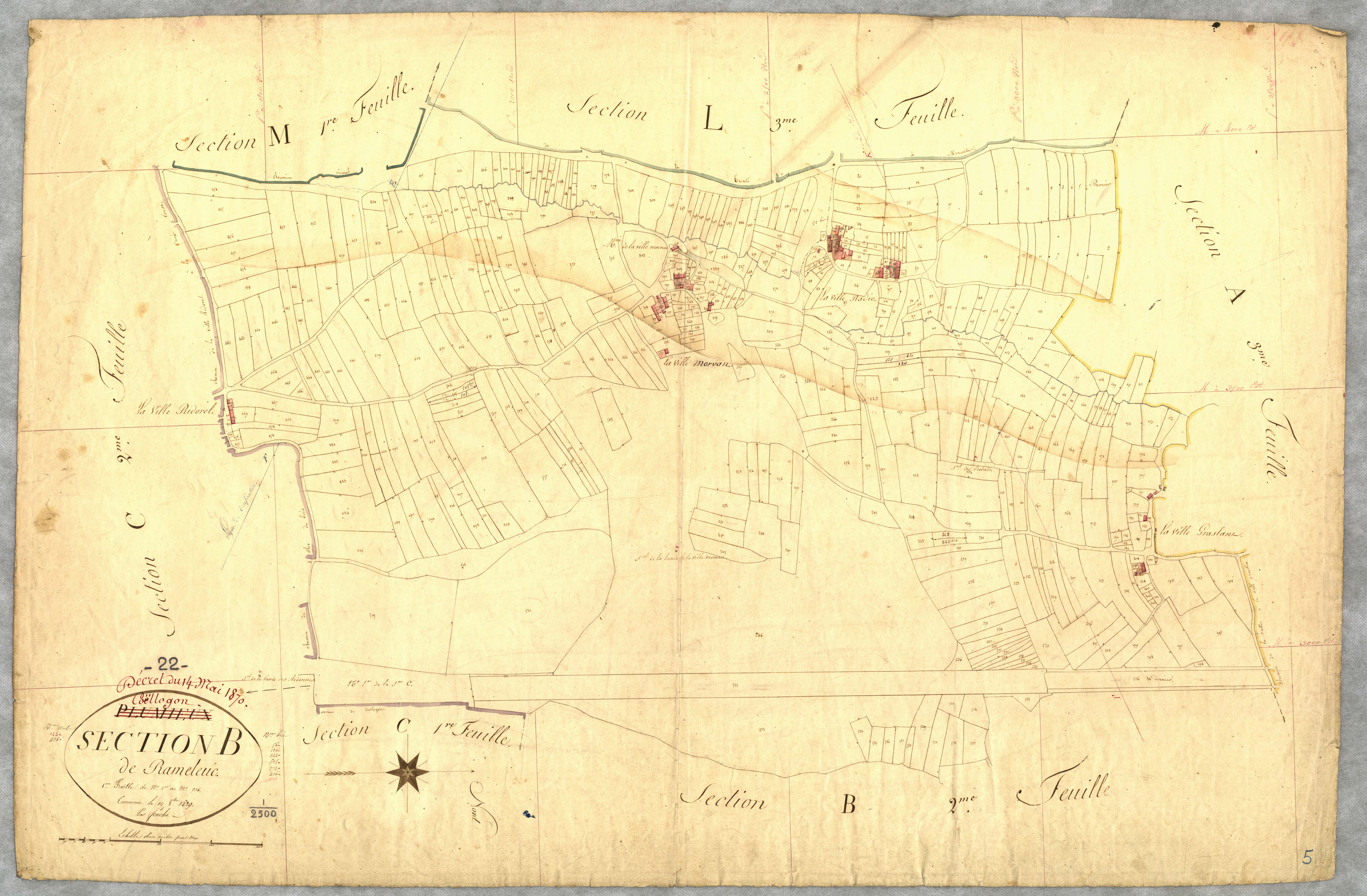 Coëtlogon - Section B, 1re feuille