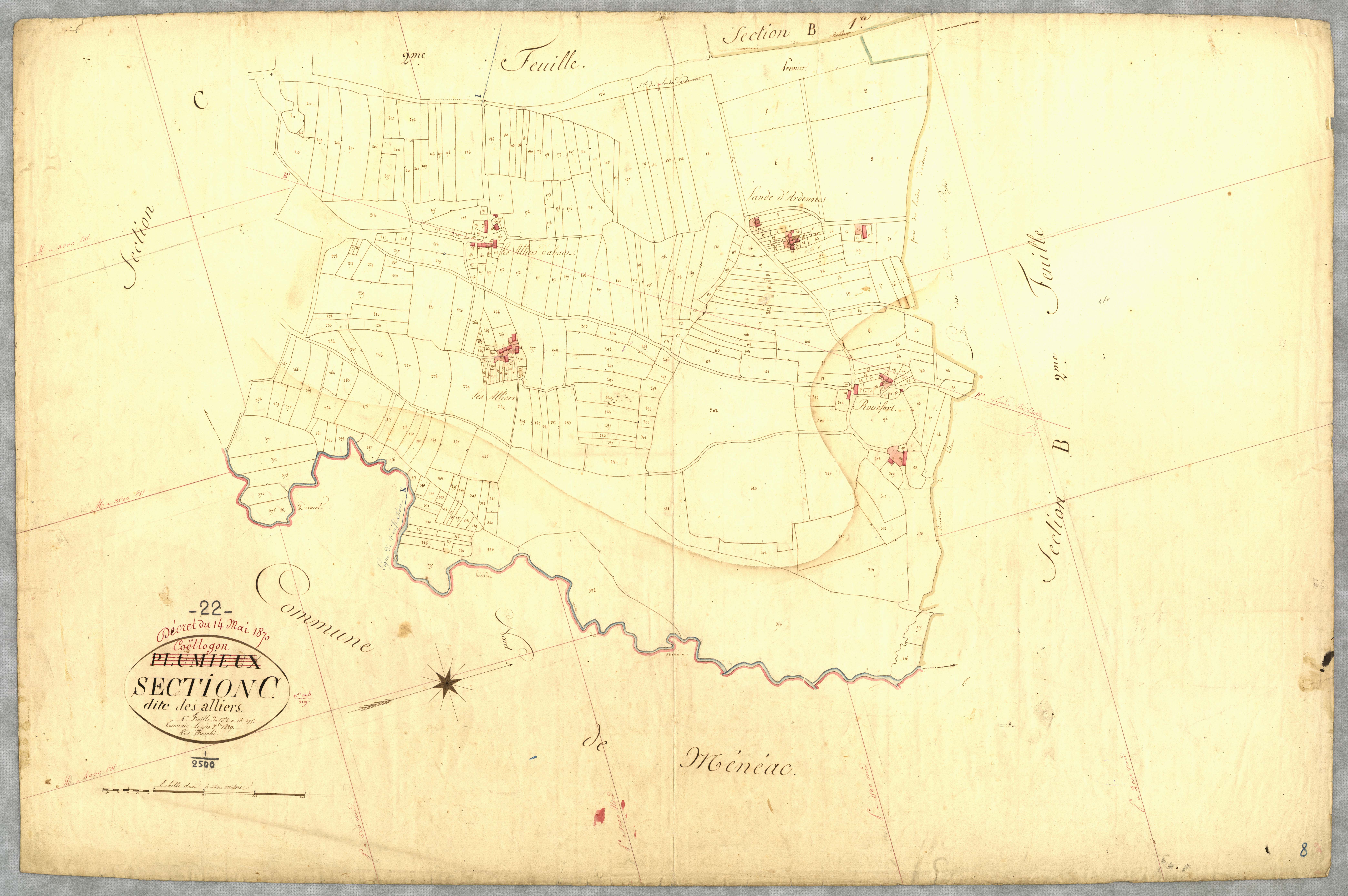 Coëtlogon - Section C, 1re feuille